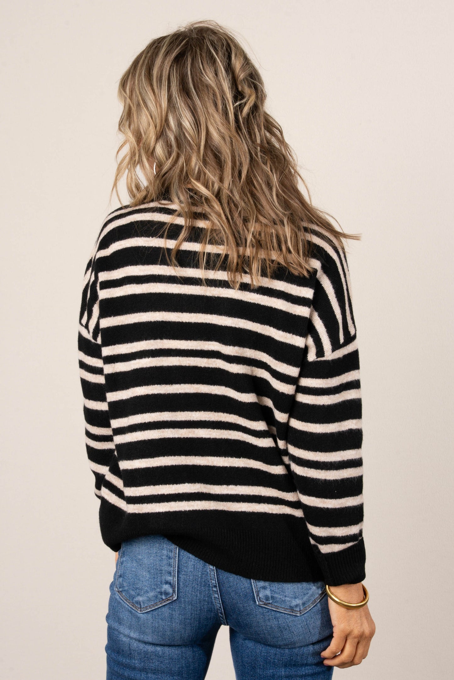 Camilla Striped Front Seam Sweater