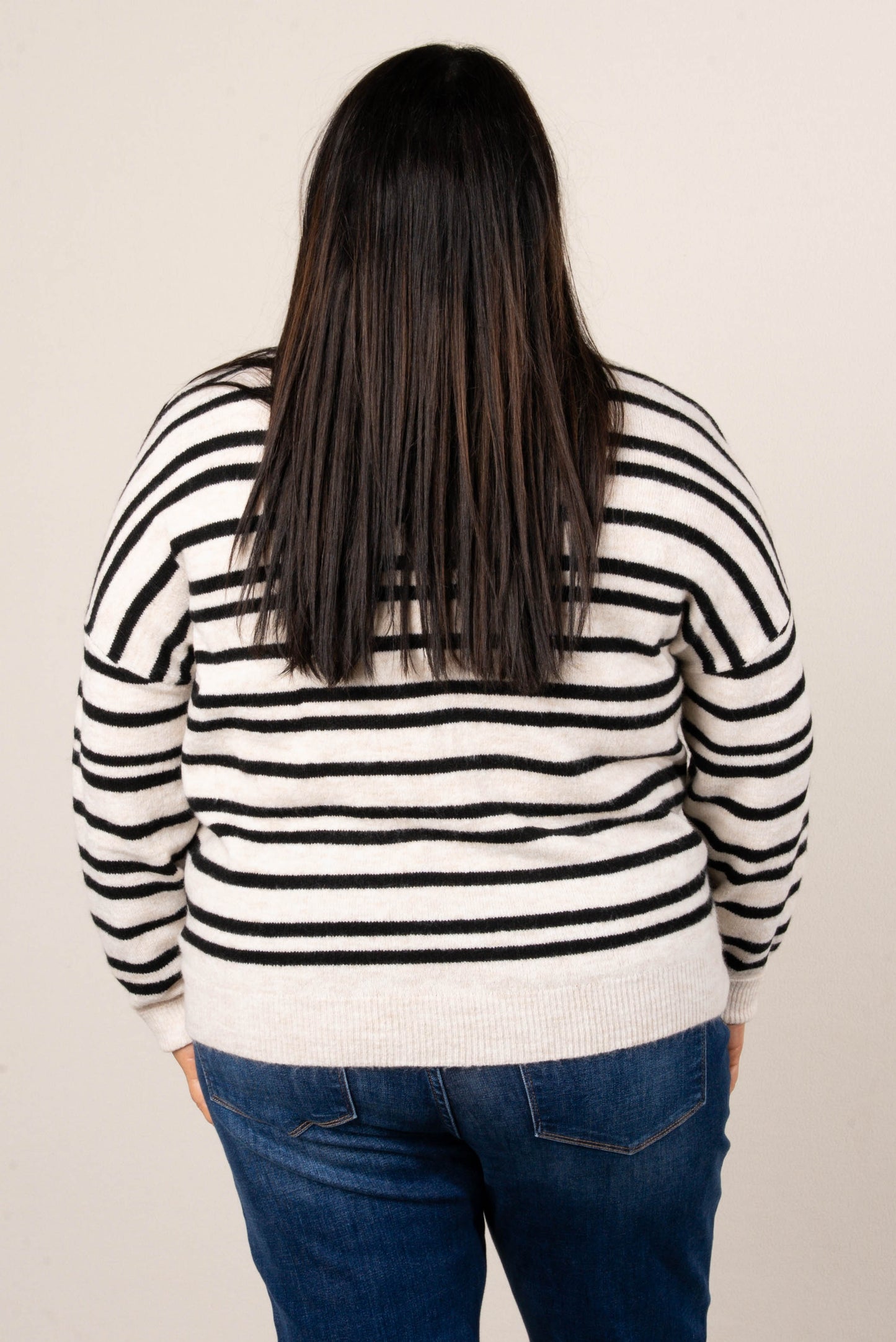 Camilla Striped Front Seam Sweater