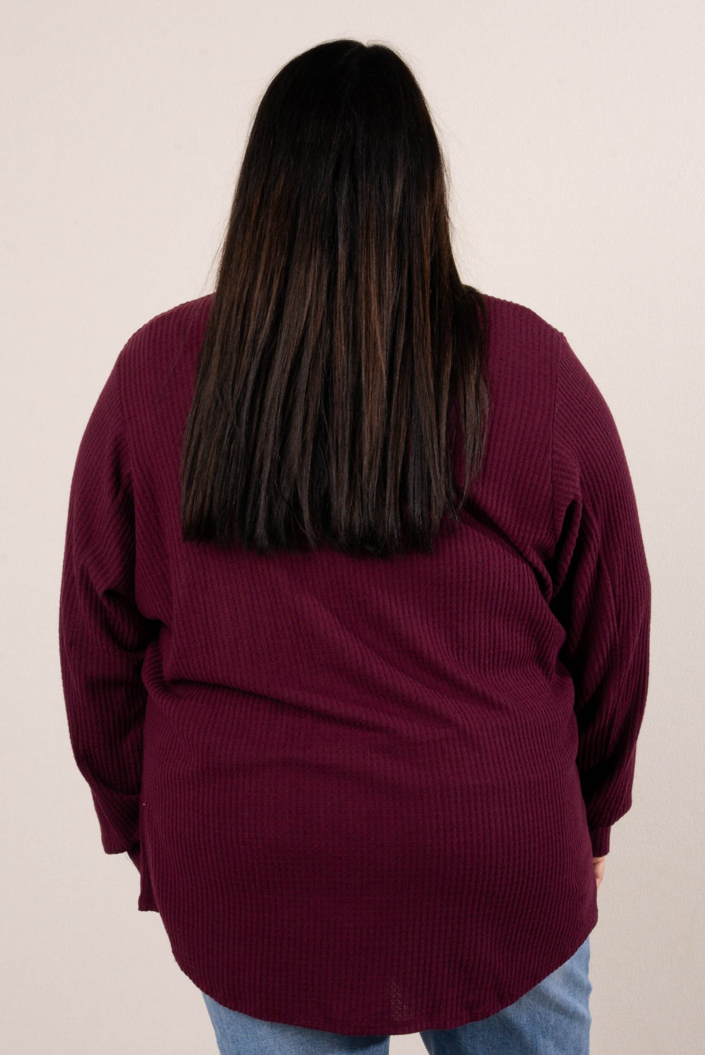 Darcy Waffle Knit Open Front Cardigan