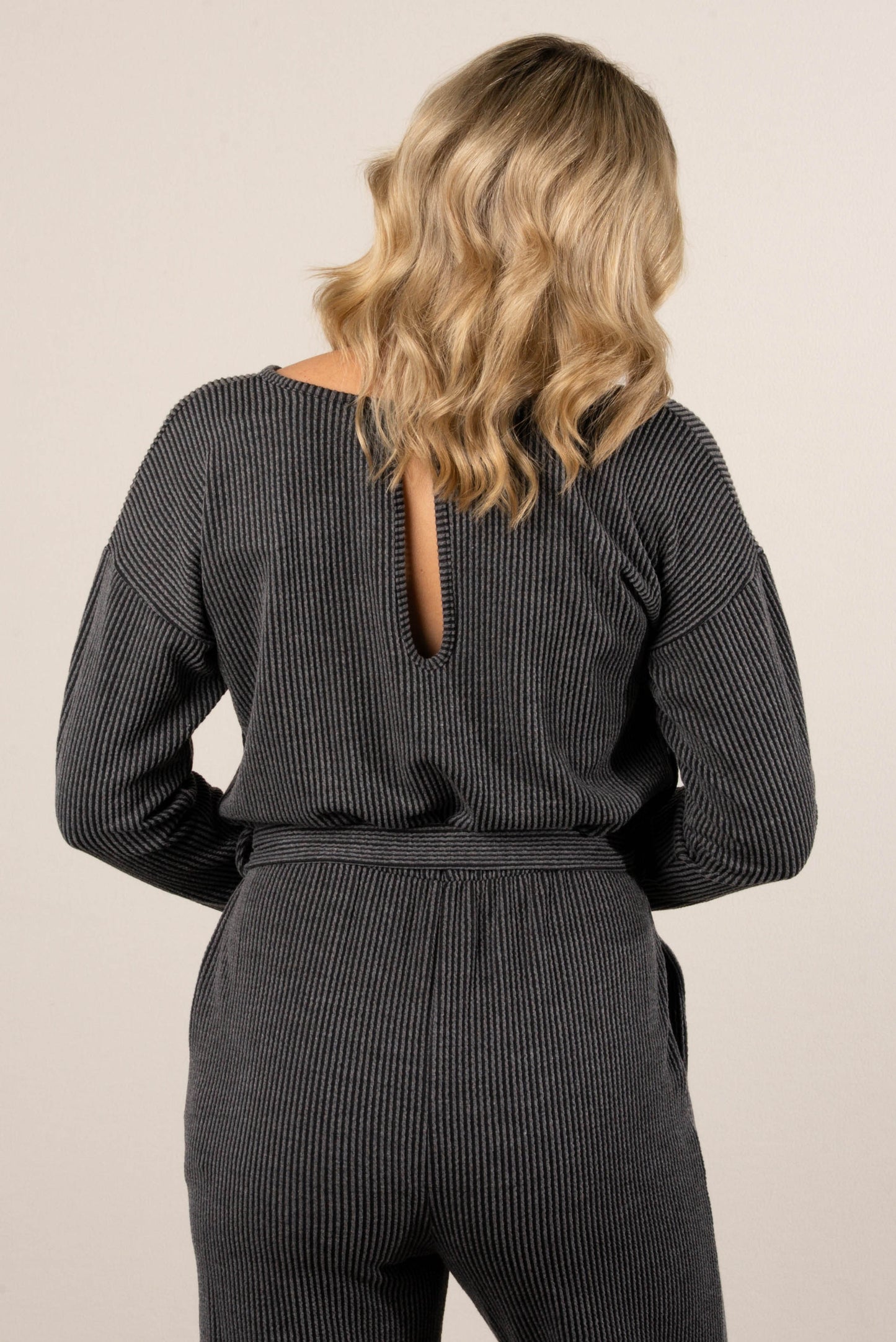 Daphne Ribbed Wide Leg Jumpsuit