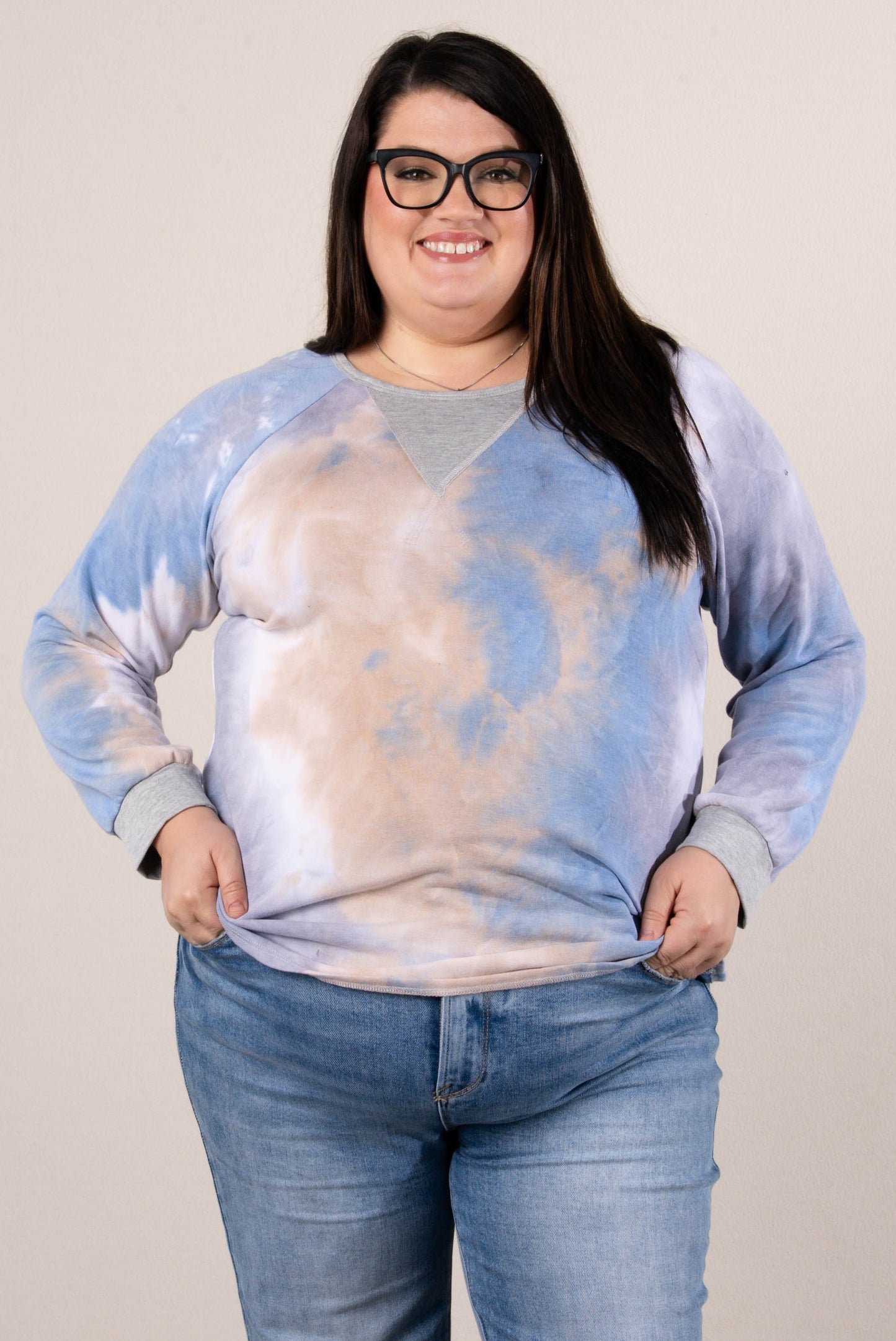 Polly Tie Dyed Top Stitch Top