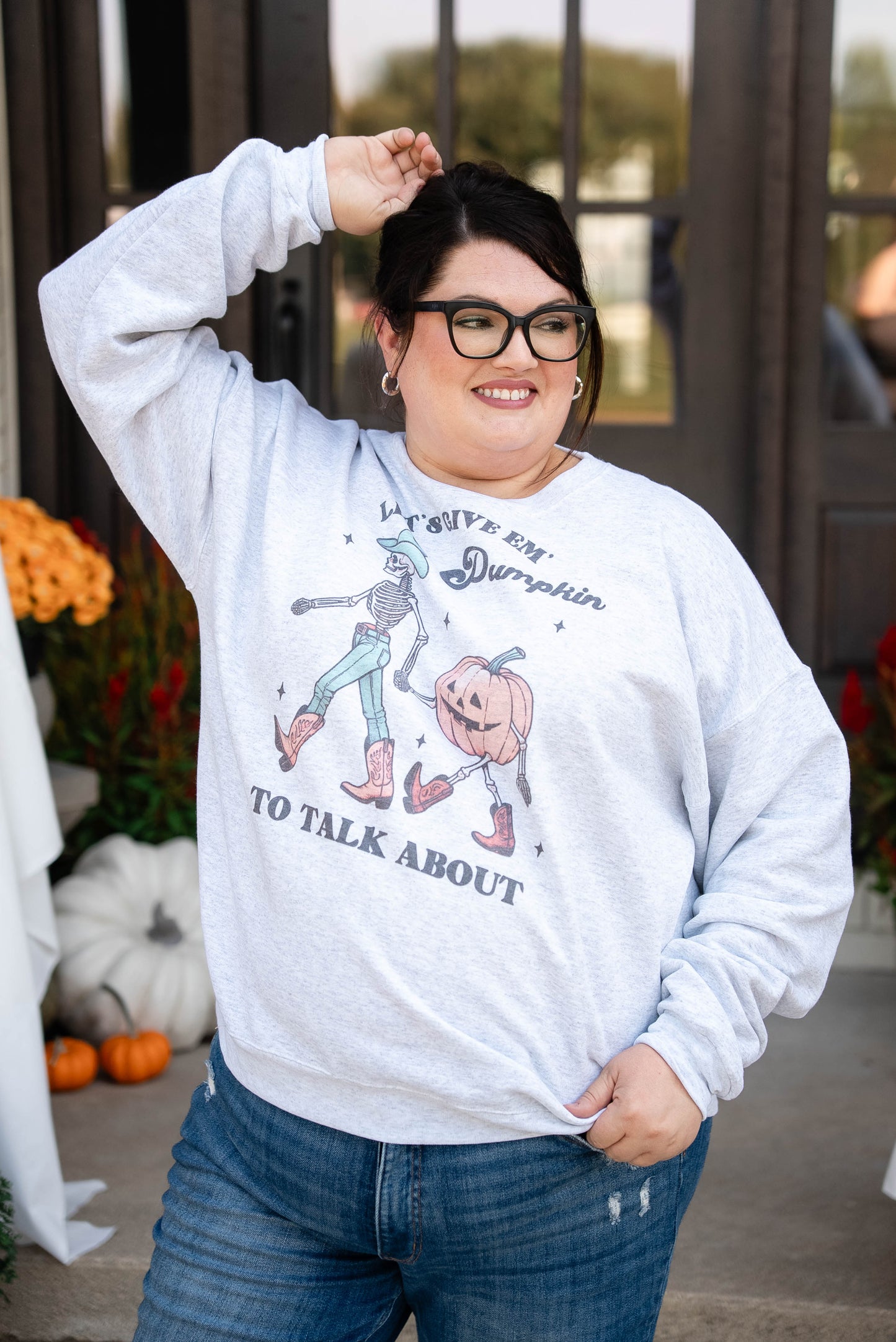 Pumpkin To Talk About Graphic Sweatshirt