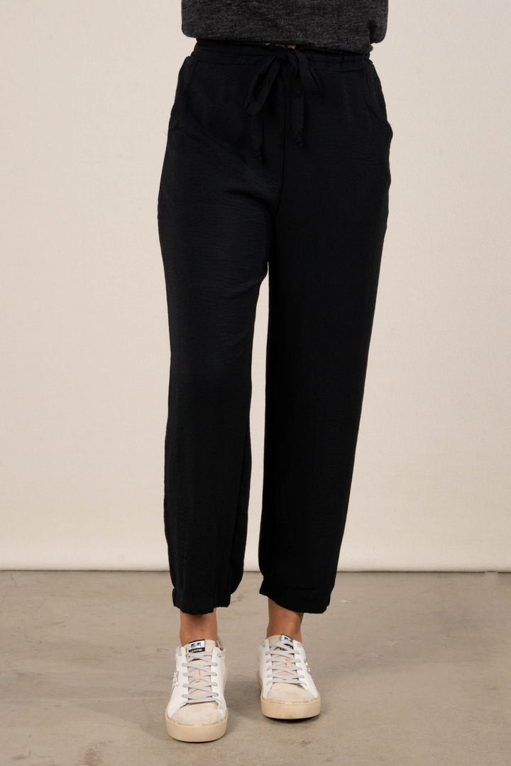 Teddy Drawstring Waist Jogger Pants