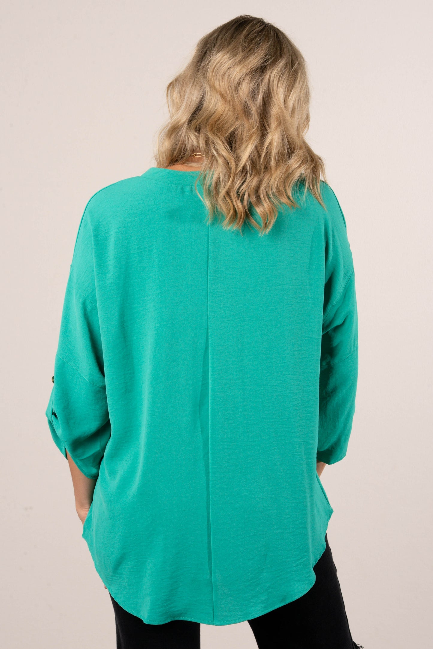 Lillian Tab Sleeve Hi-Lo Tunic