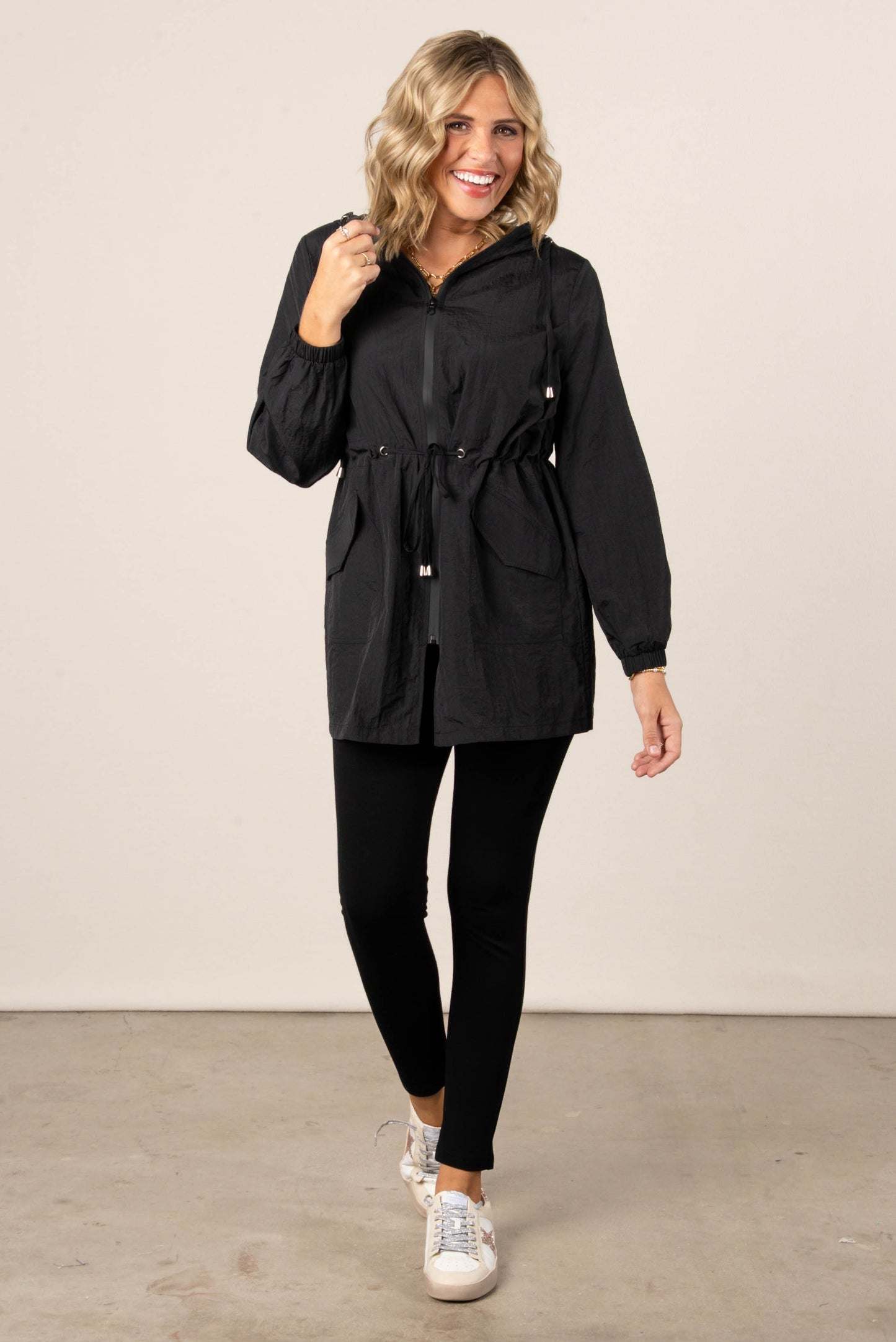 Stormy Hooded Windbreaker Jacket