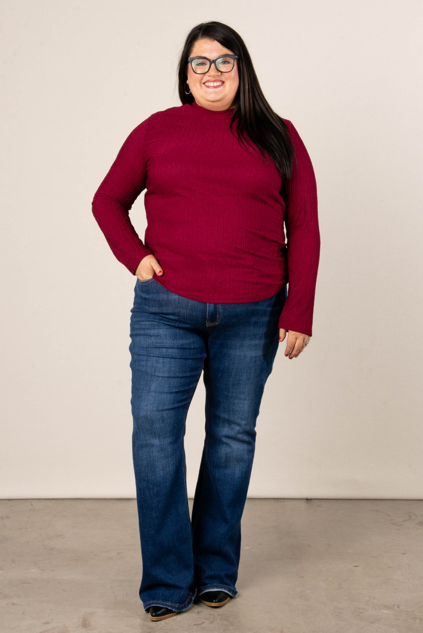 Allegra Accordian Knit Top