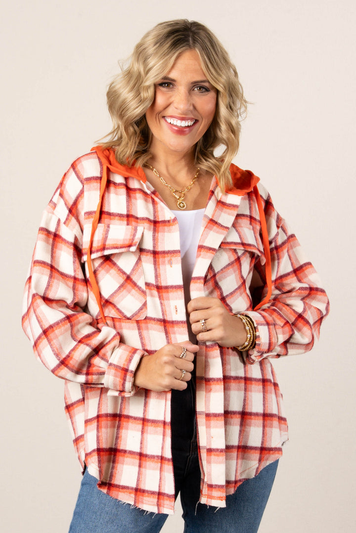 Crispin Plaid Flannel Hooded Shirt