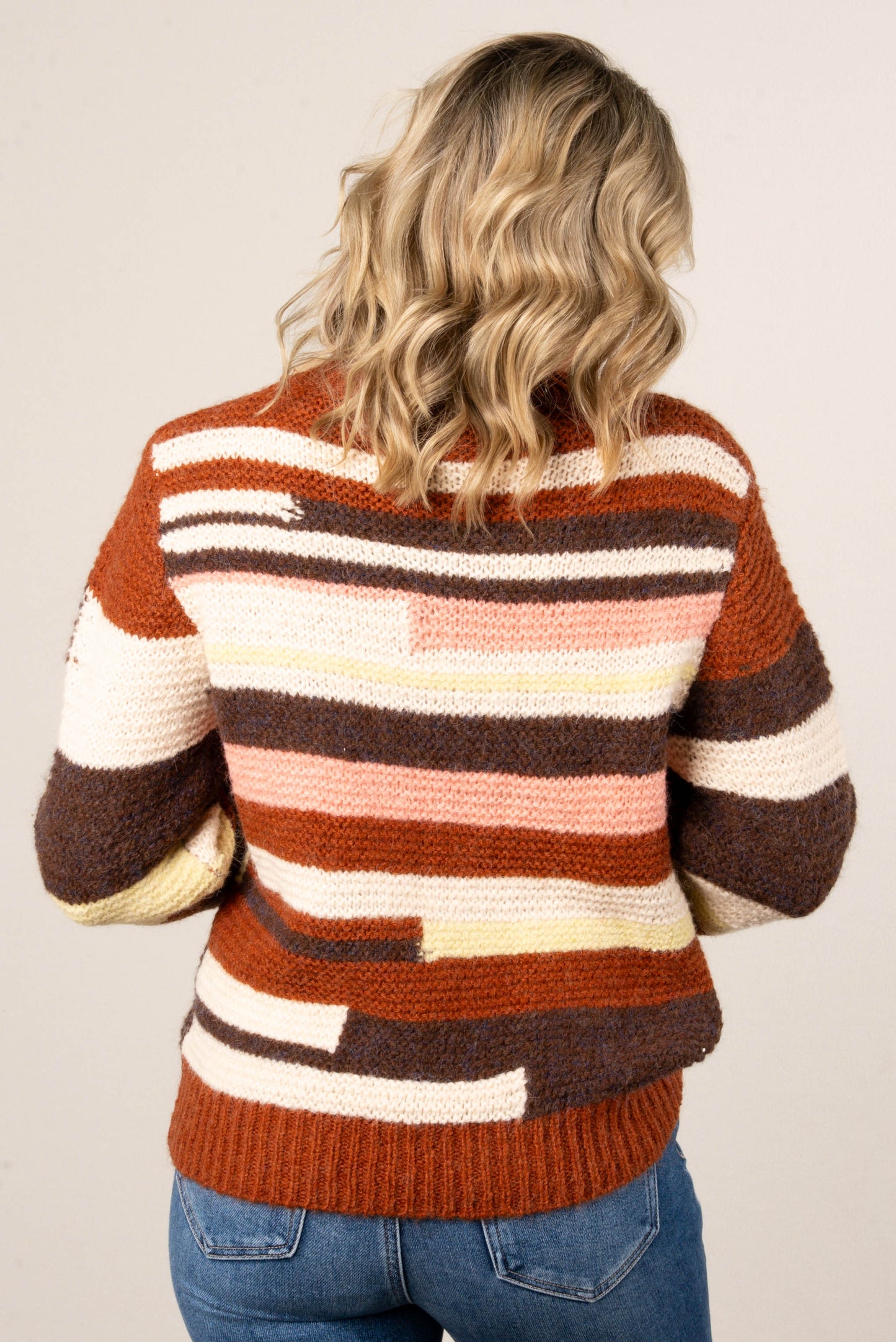 Autumn Horizon Color Block Sweater