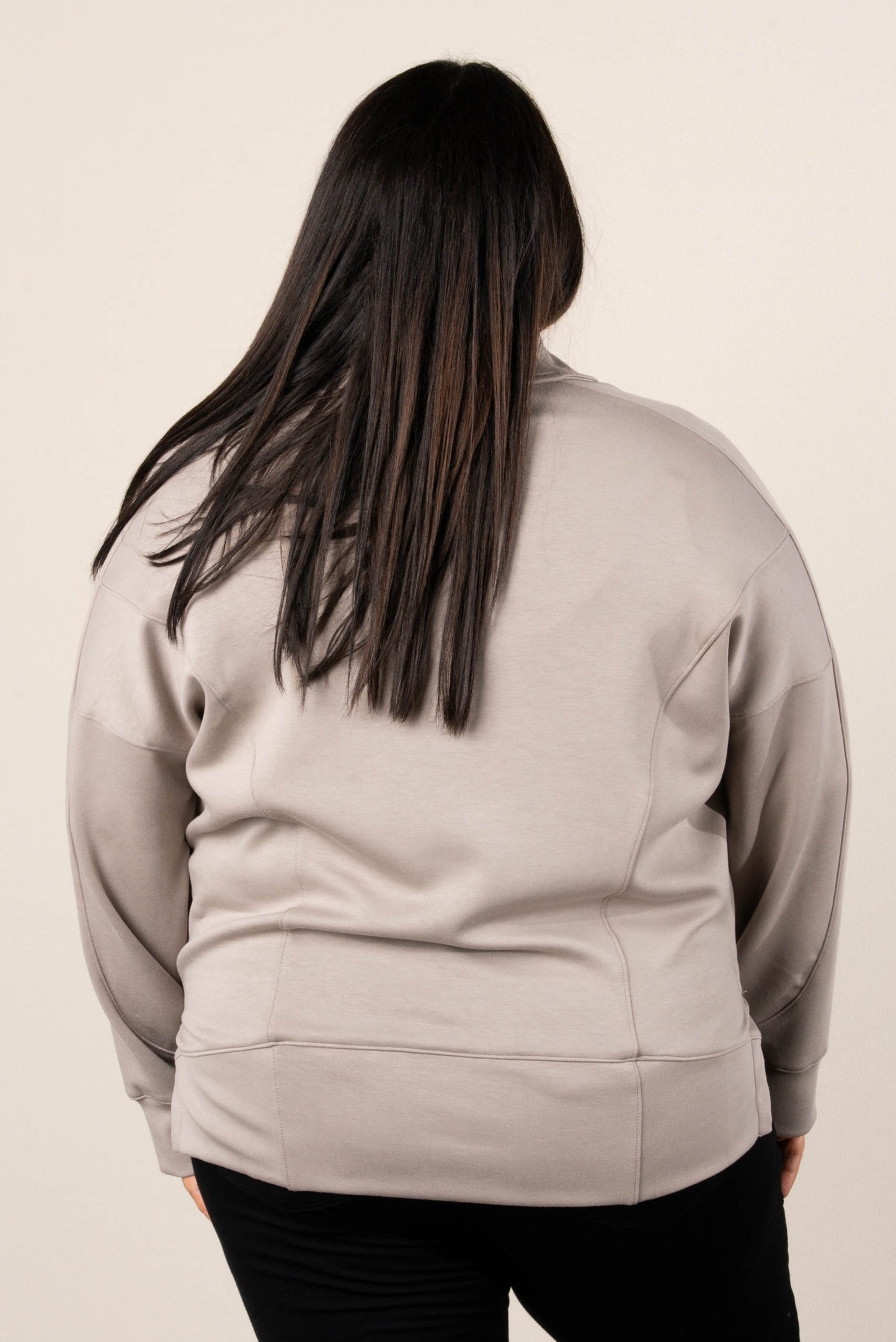 Renee Seamed Half Zip Pullover