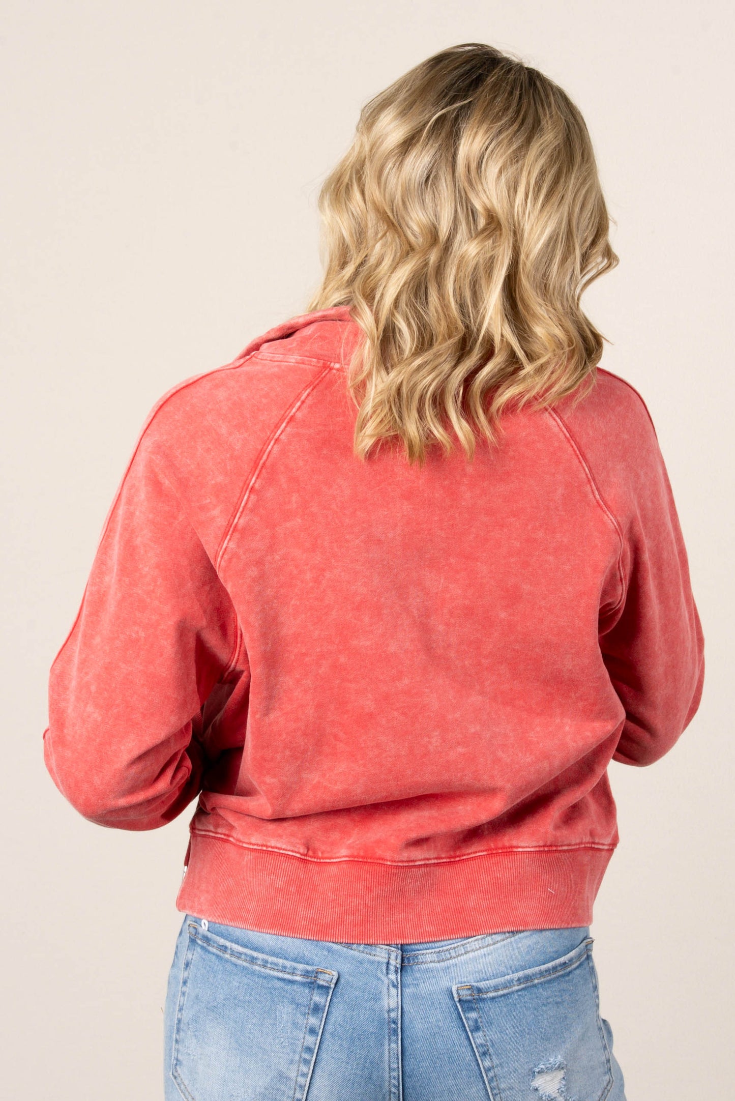 Jami Washed Half Zip Pullover