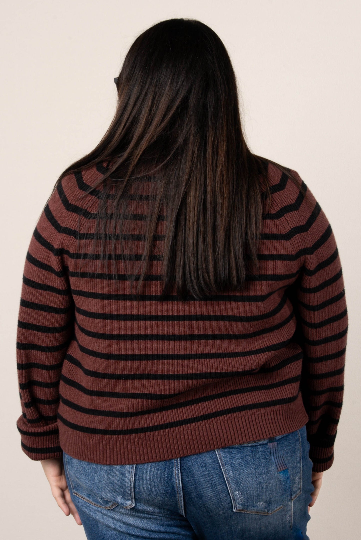 Alicia Striped Button Up Sweater Cardigan