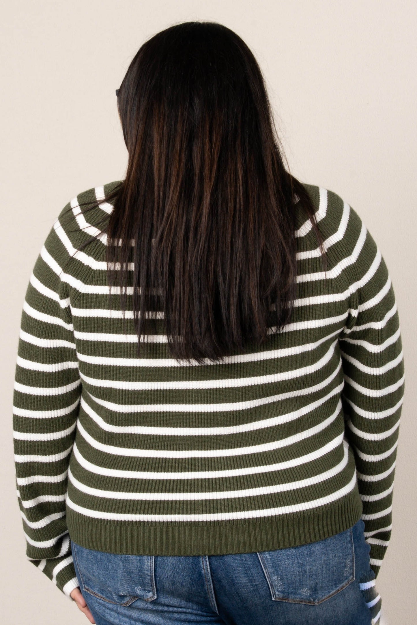 Alicia Striped Button Up Sweater Cardigan