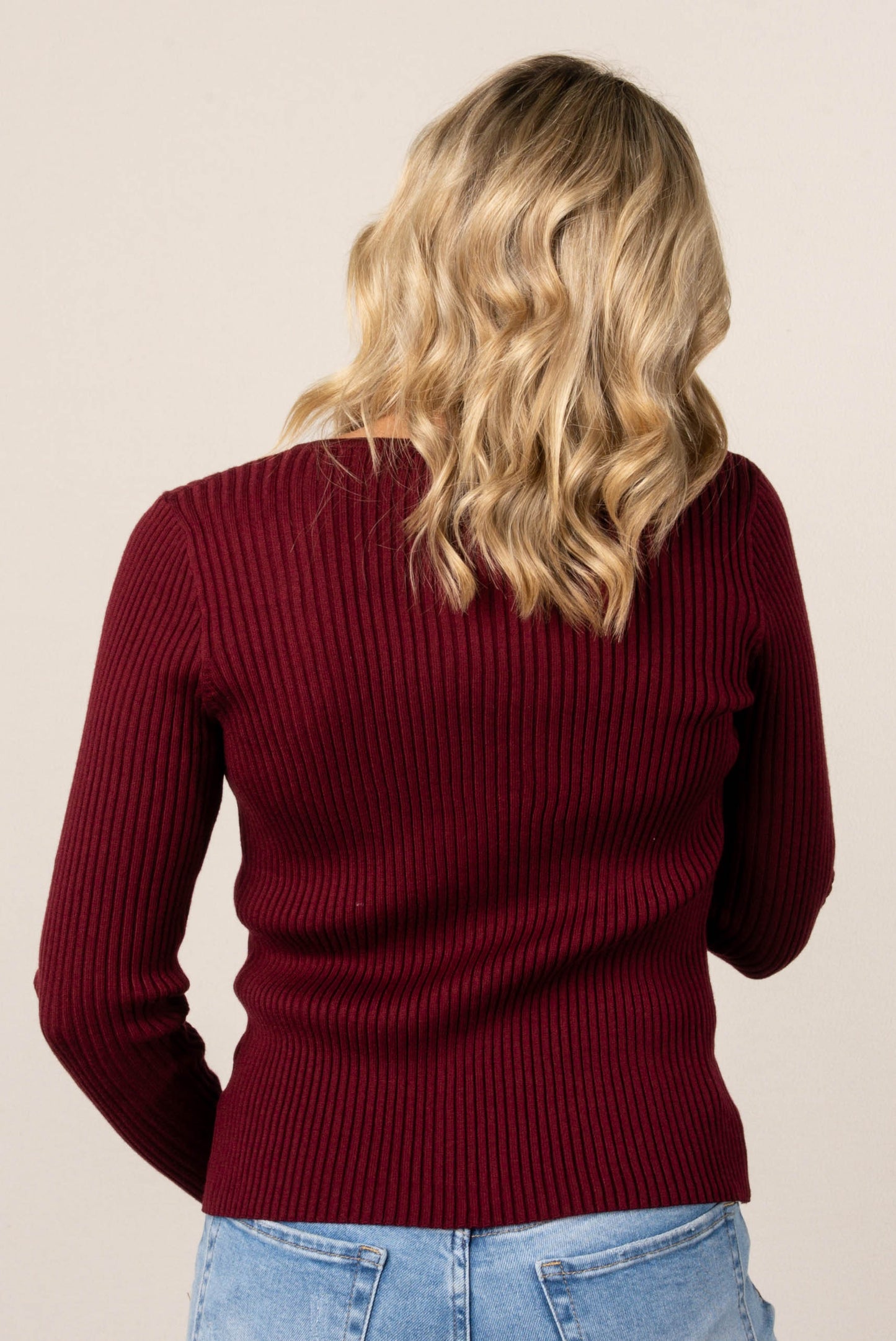 Keri Ribbed Knit Zip Up Sweater