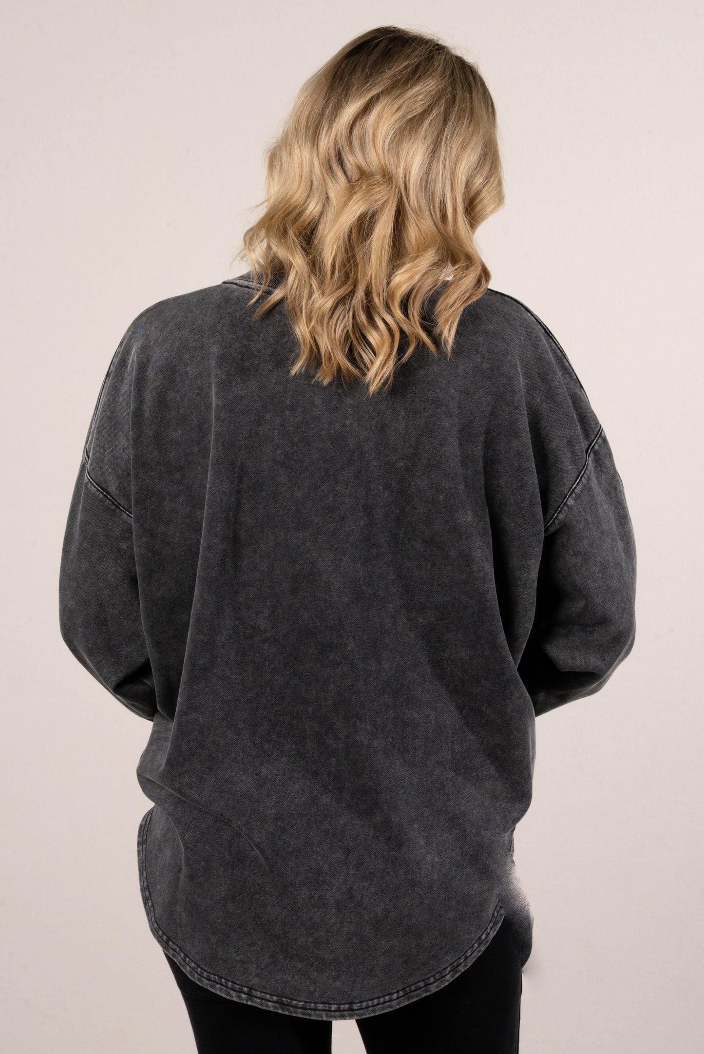 Renegade Washed Studded Hi-Lo Top