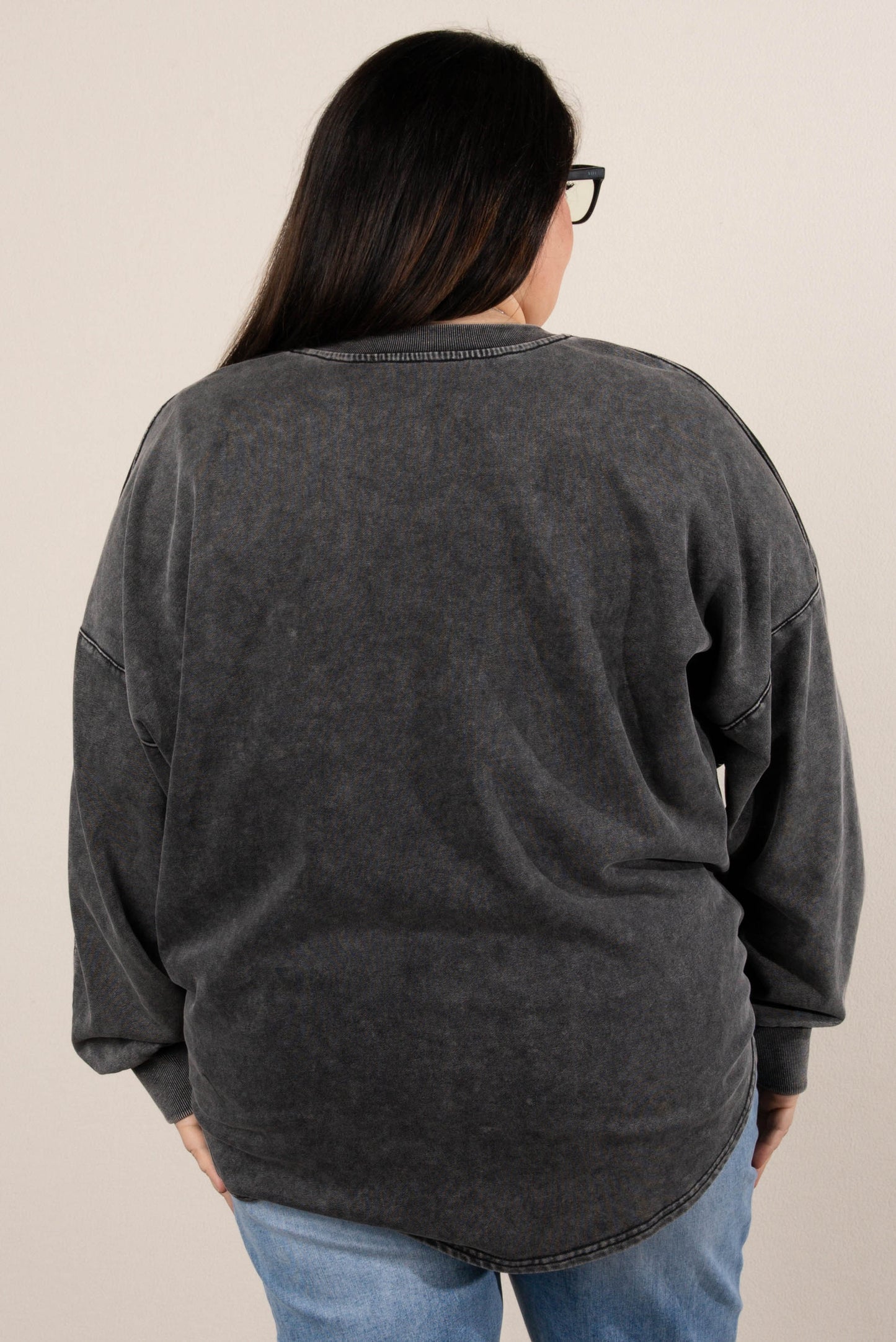 Renegade Washed Studded Hi-Lo Top
