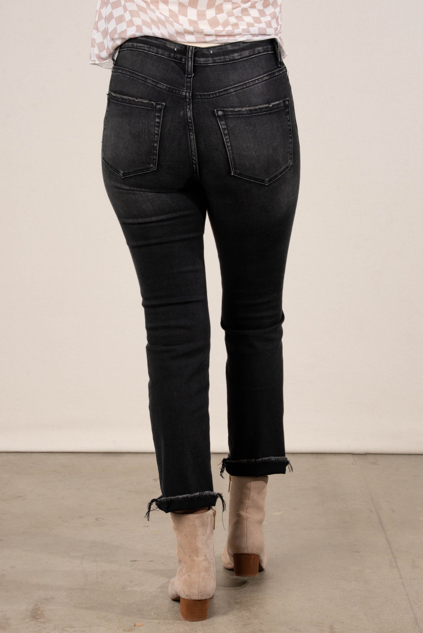 Zenana | Jolene High Rise Crop Straight Leg Jeans