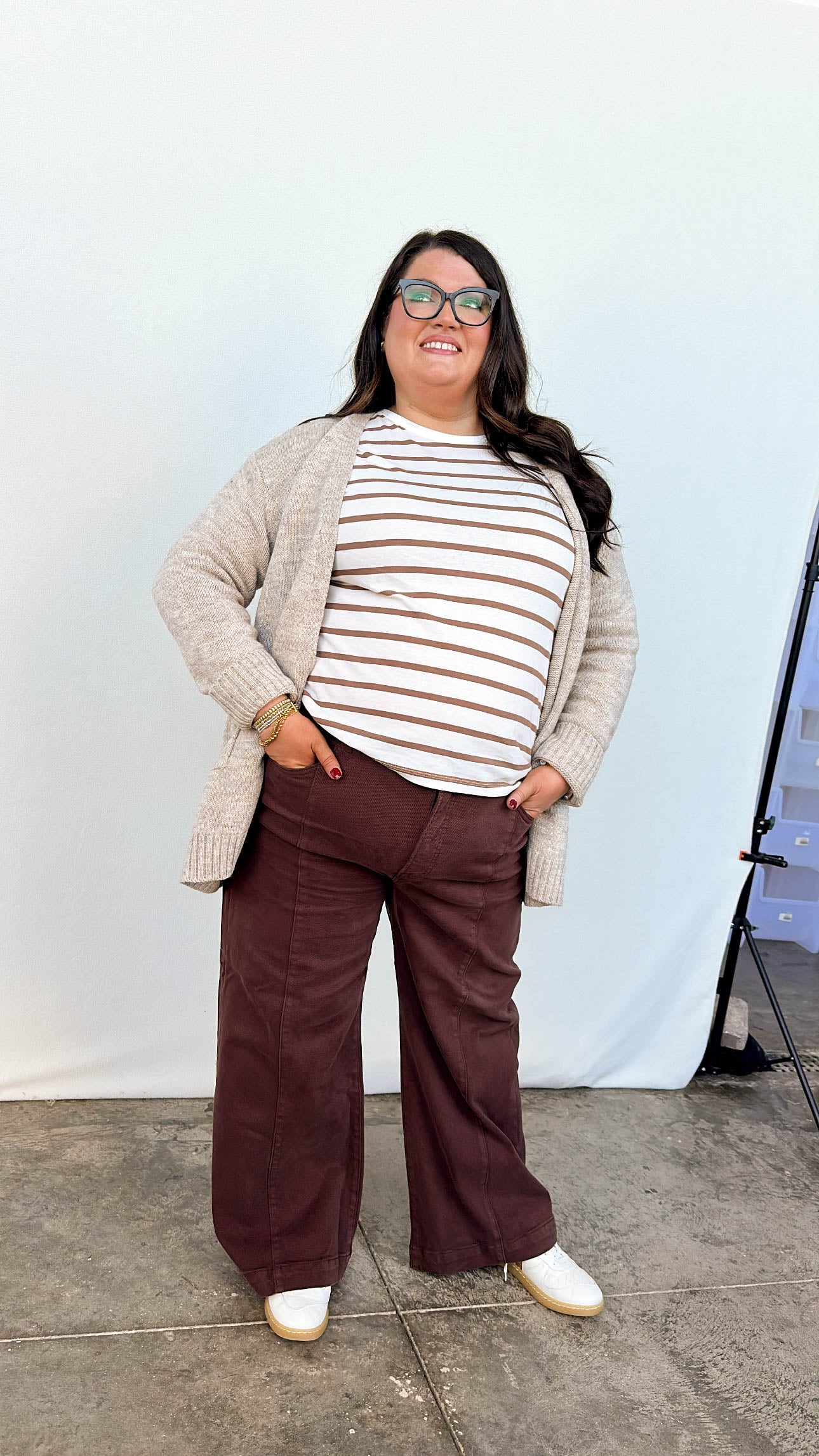 Rosalie Striped Drop Shoulder Top