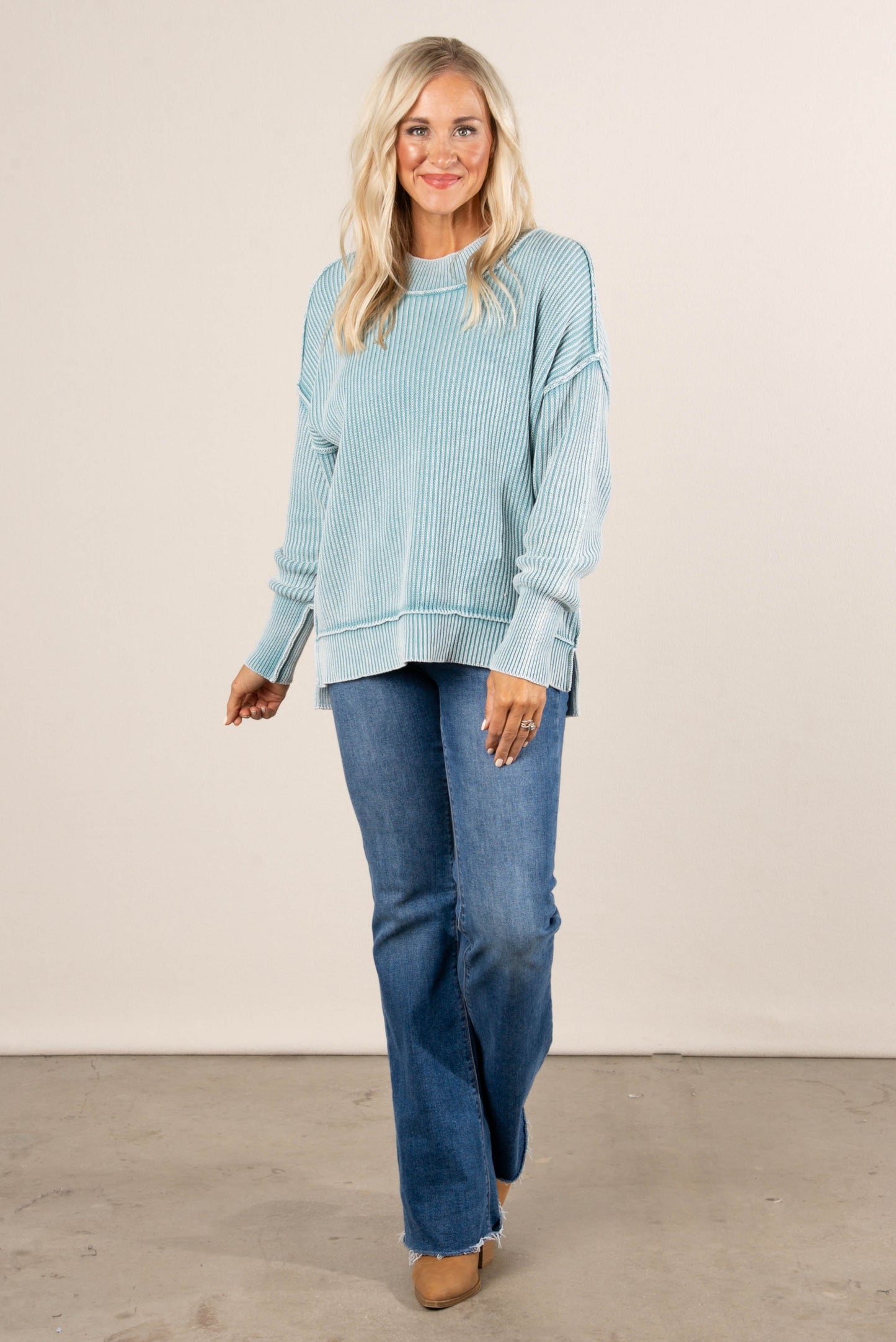 Urban Fade Oversized Acid Washed Sweater