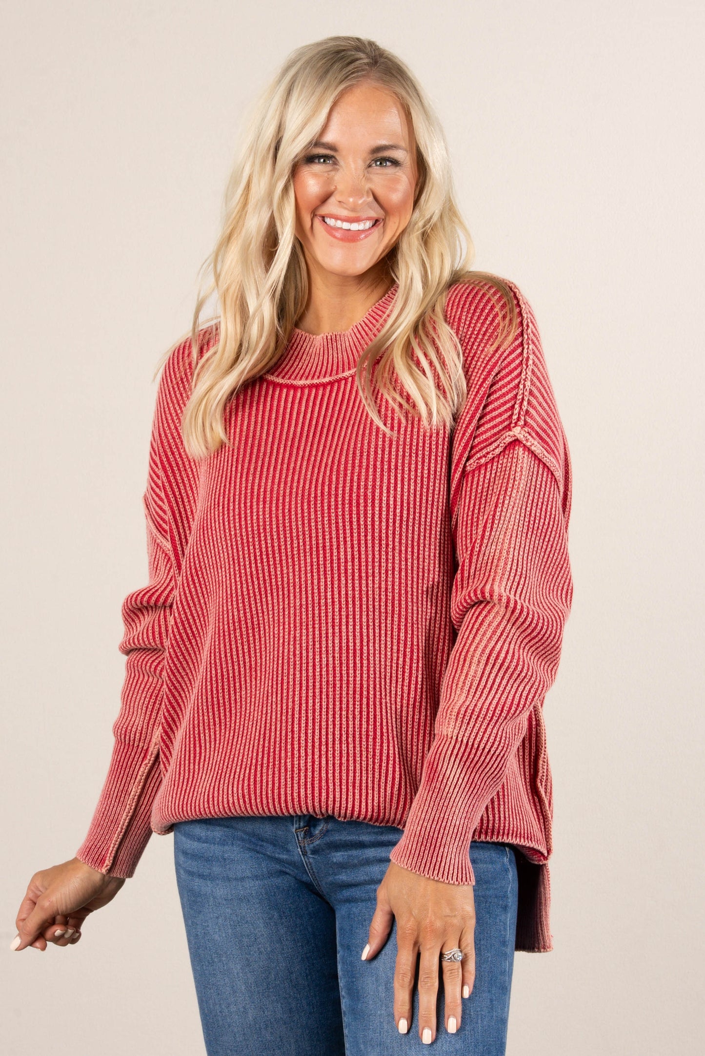 Urban Fade Oversized Acid Washed Sweater
