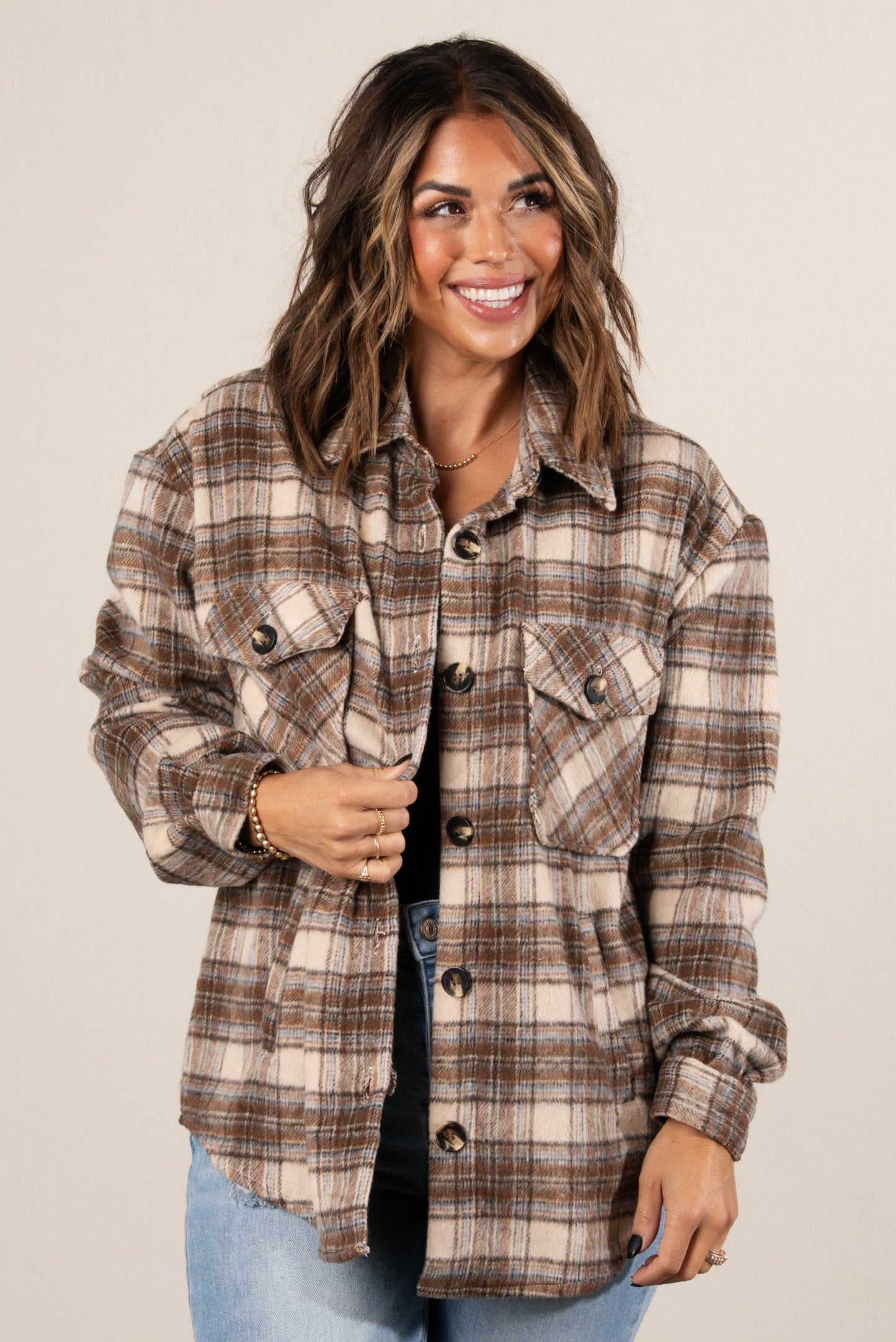 The Highland Plaid Flannel Shacket