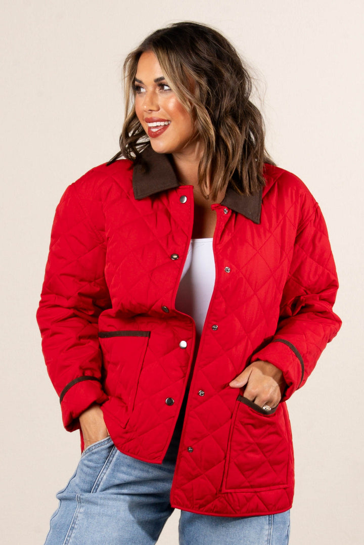Kensington Quilted Snap Front Jacket