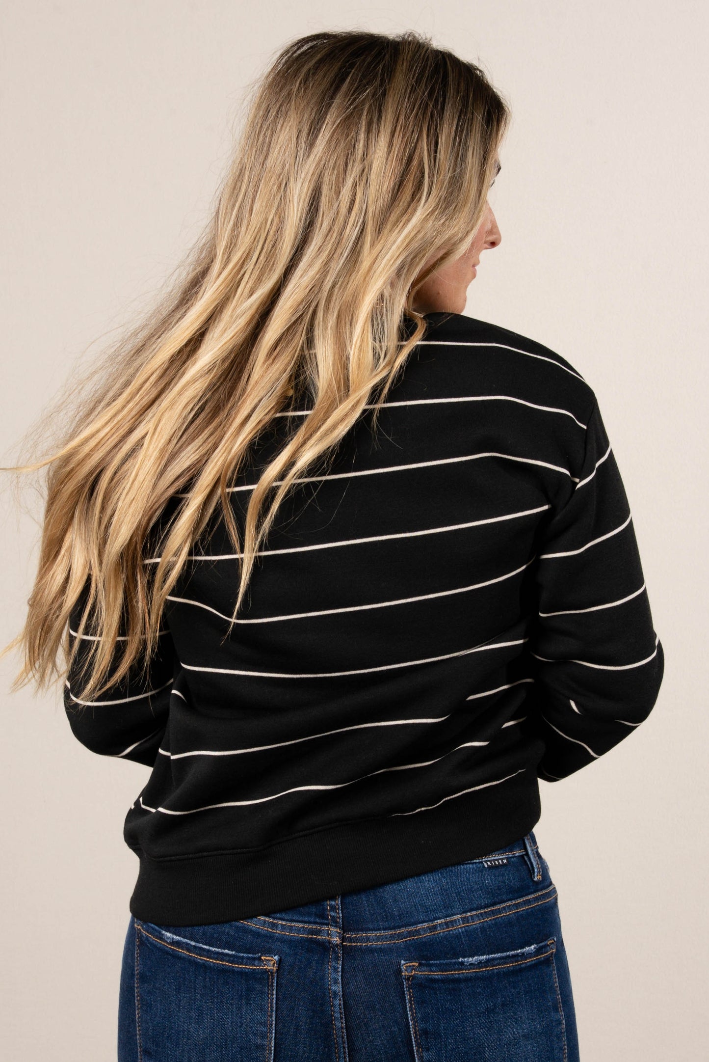 Weekender Striped French Terry Pullover