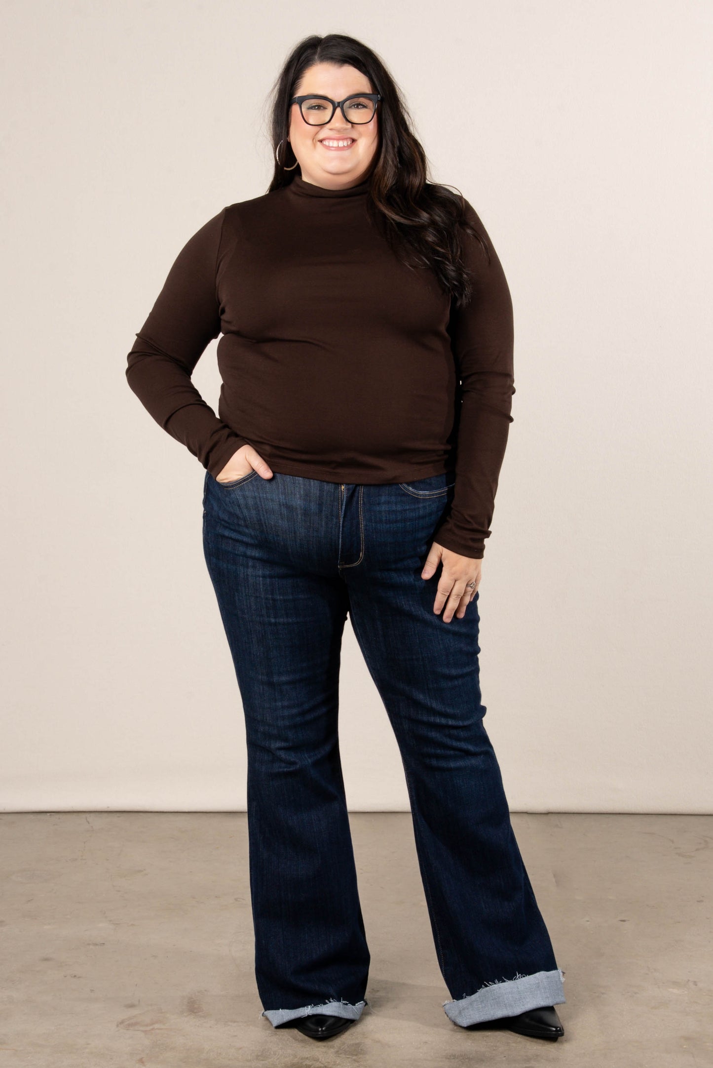 Keep Things Simple Mock Neck Top