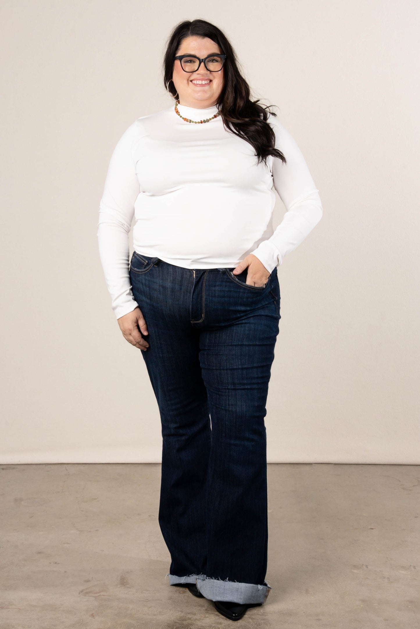 Keep Things Simple Mock Neck Top
