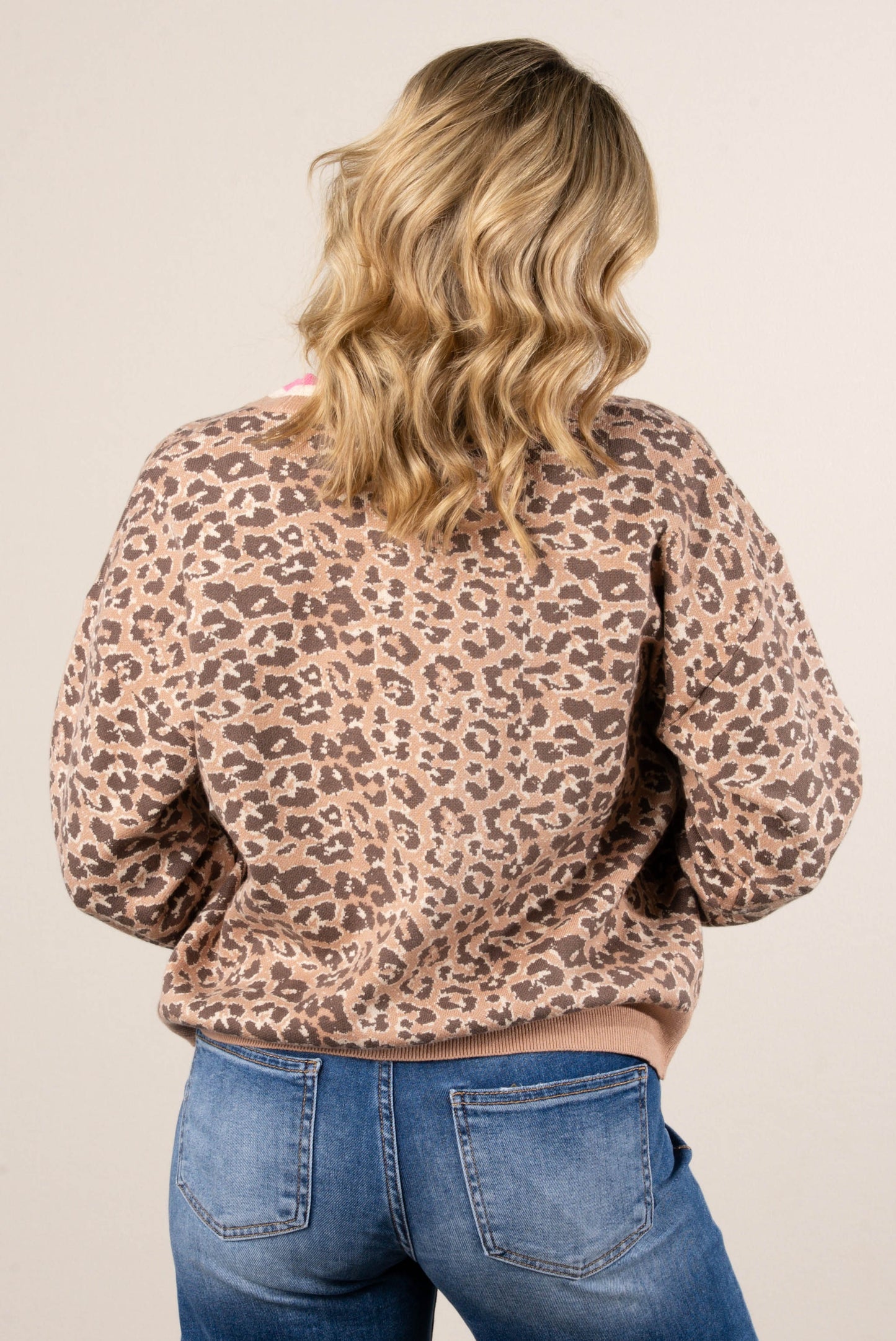 Born To Roam Leopard Sweater Cardigan
