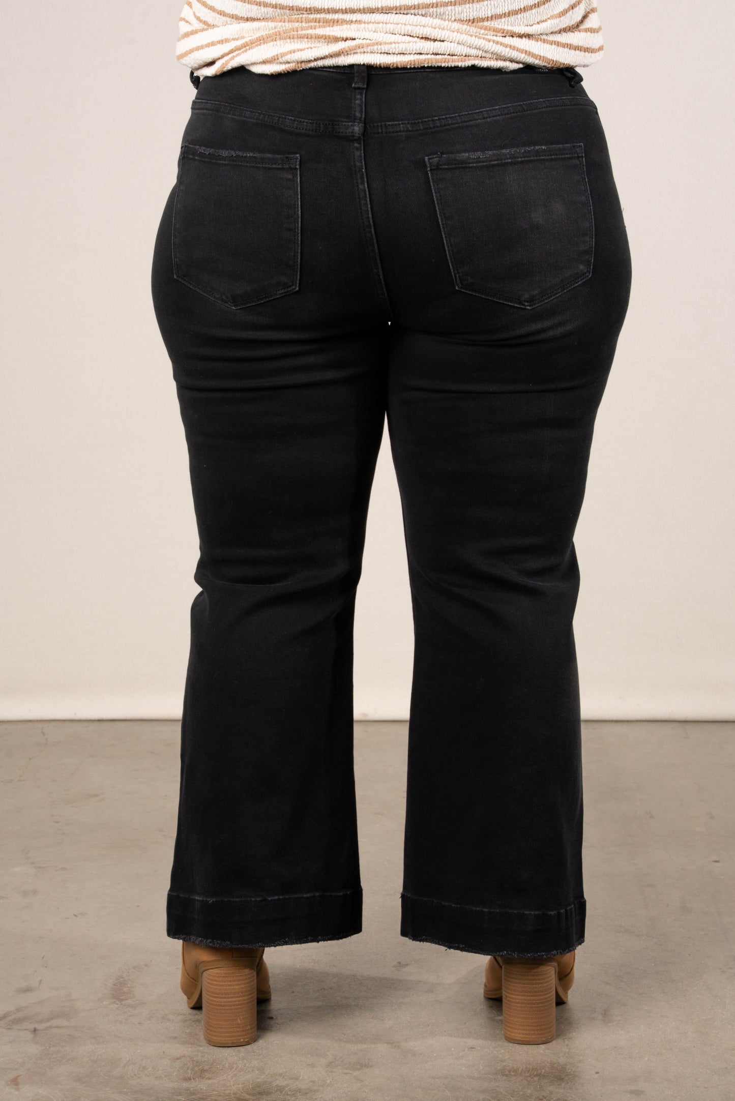Risen Raven High Rise Crop Flare Jeans