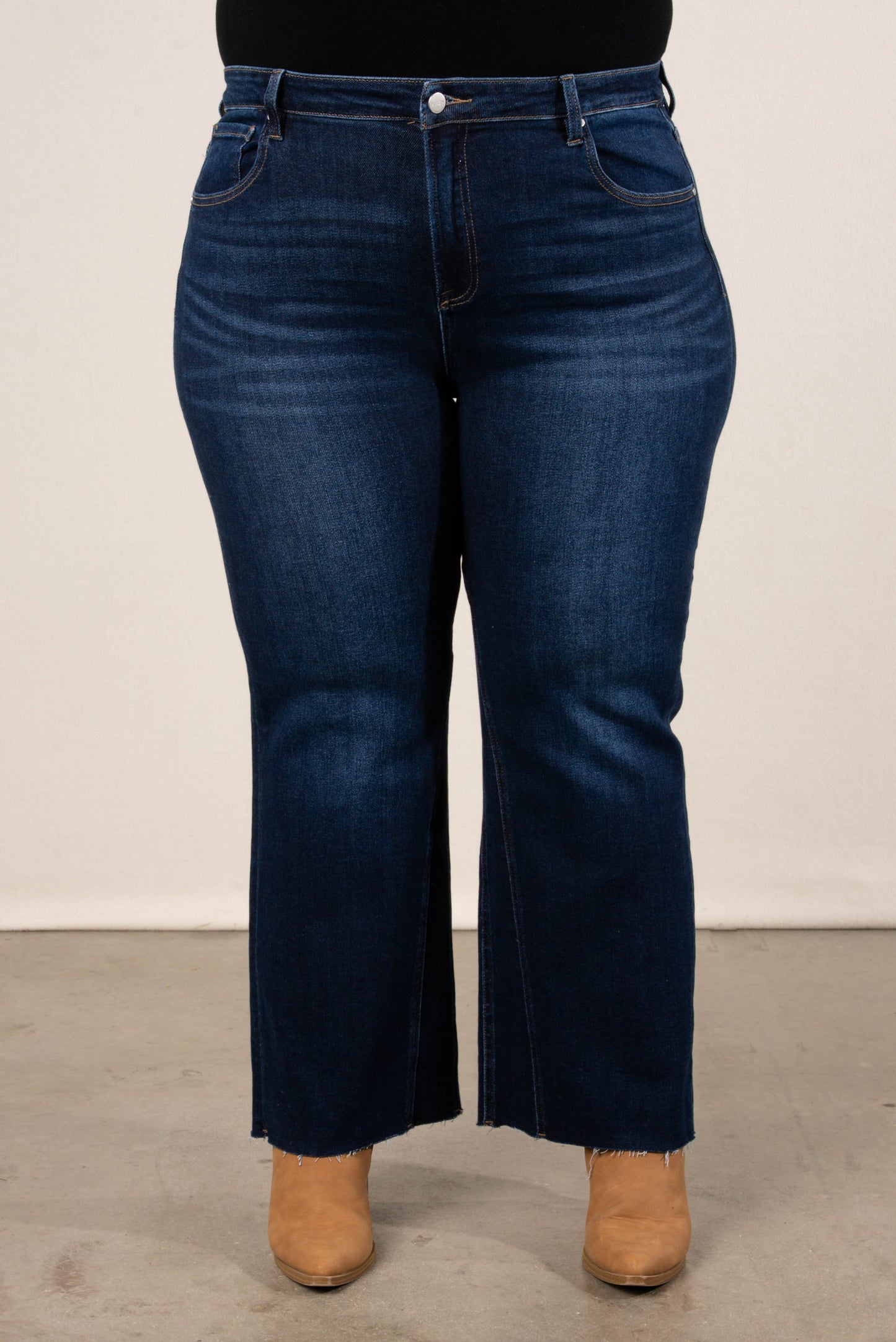 Risen Denim | Delilah Mid Rise Crop Flare Jeans