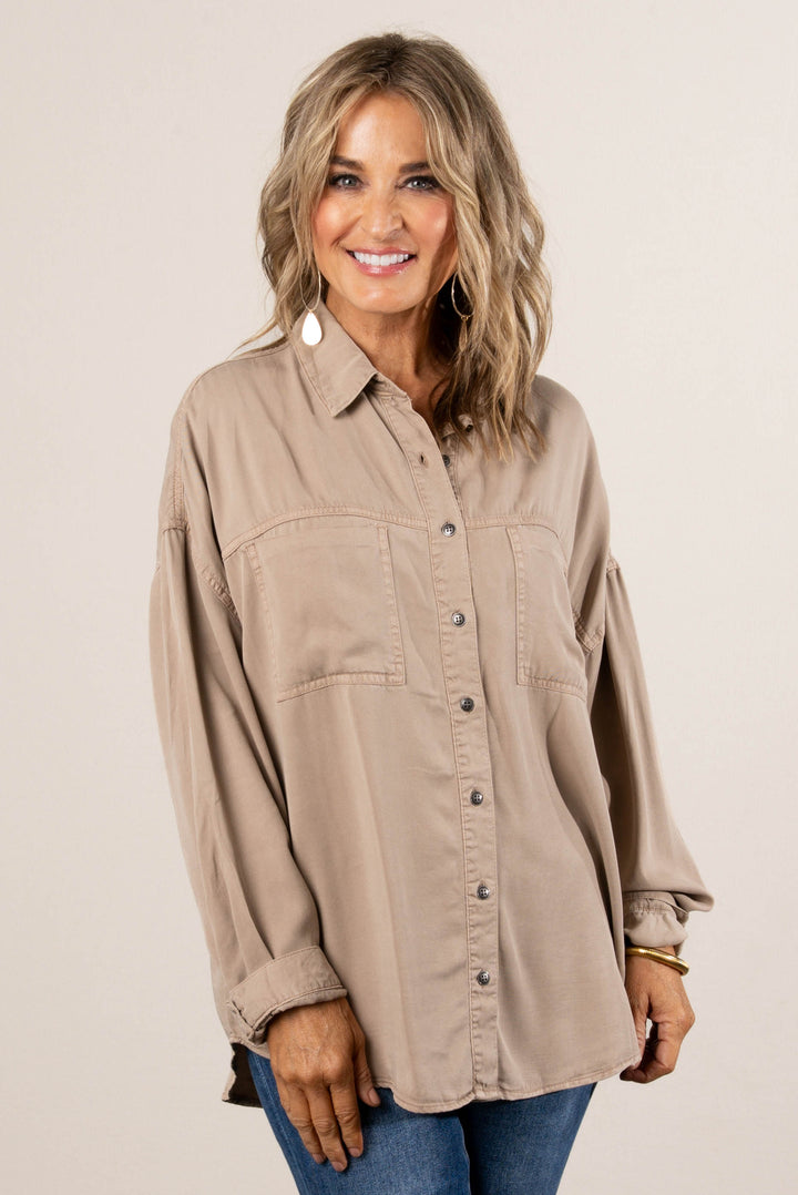 Risen Esther Oversized Tencel Shirt