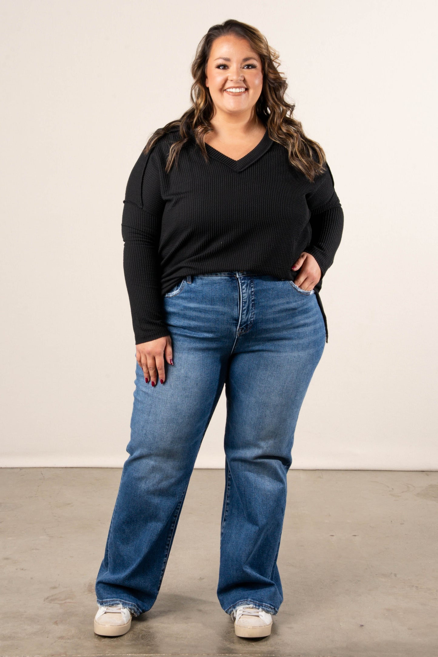 Risen Denim | Shiloh High Rise Tummy Control Straight Leg Ankle Jeans