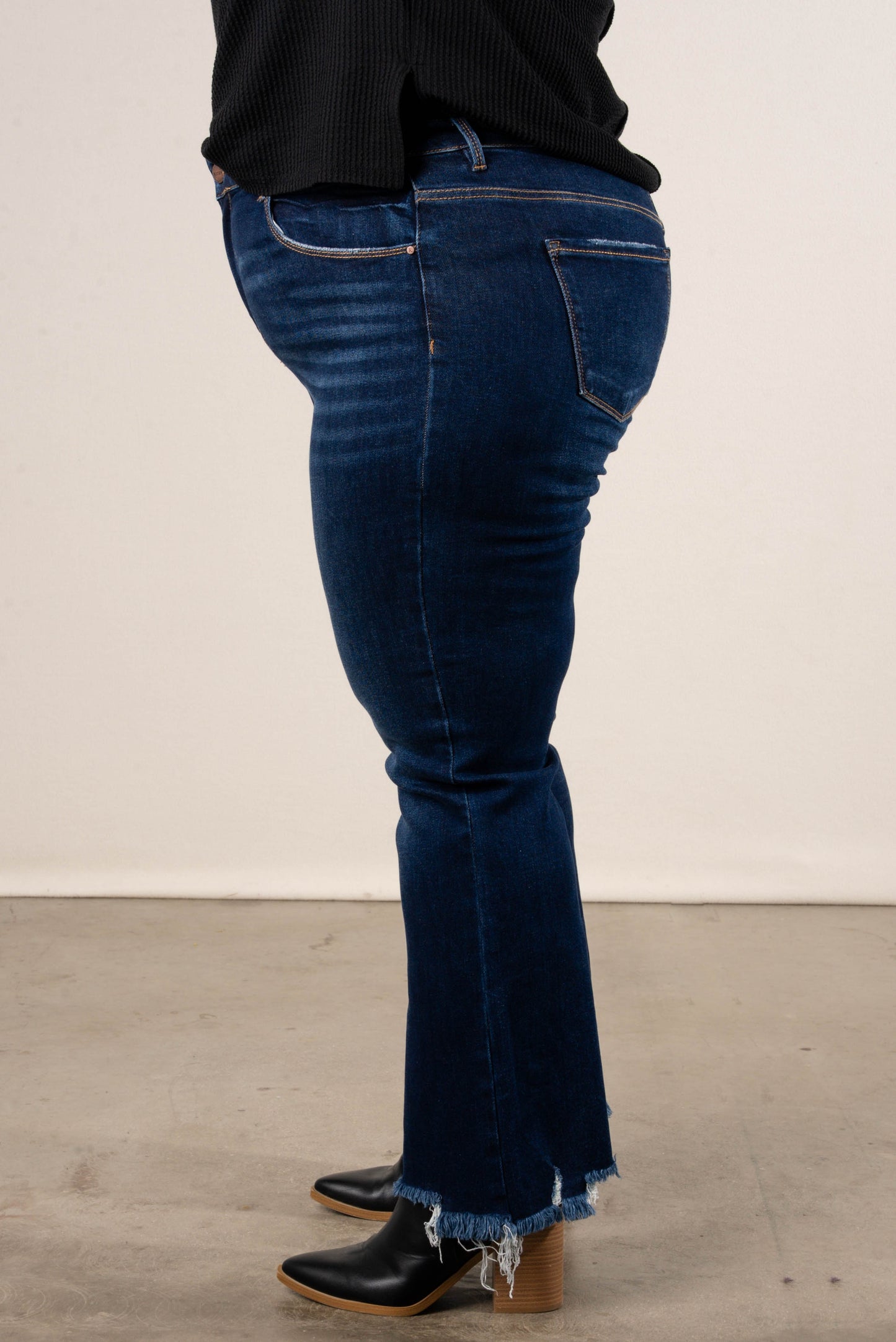 Risen Denim | Milani High Rise Crop Straight Leg Jeans