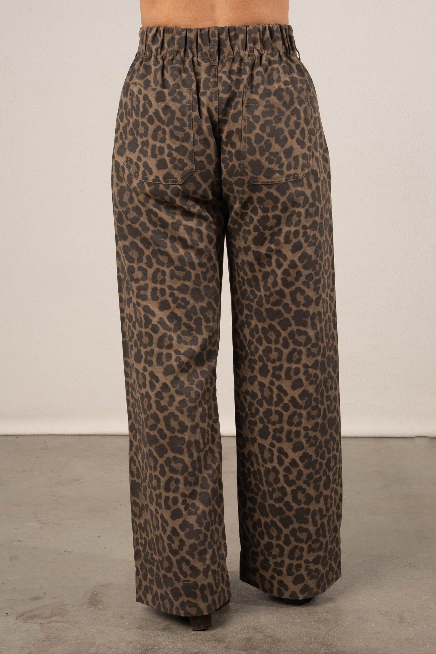 Carmen Leopard Wide Leg Pants