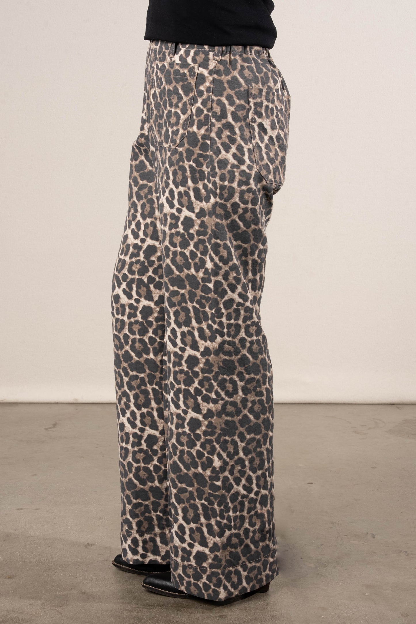 Carmen Leopard Wide Leg Pants