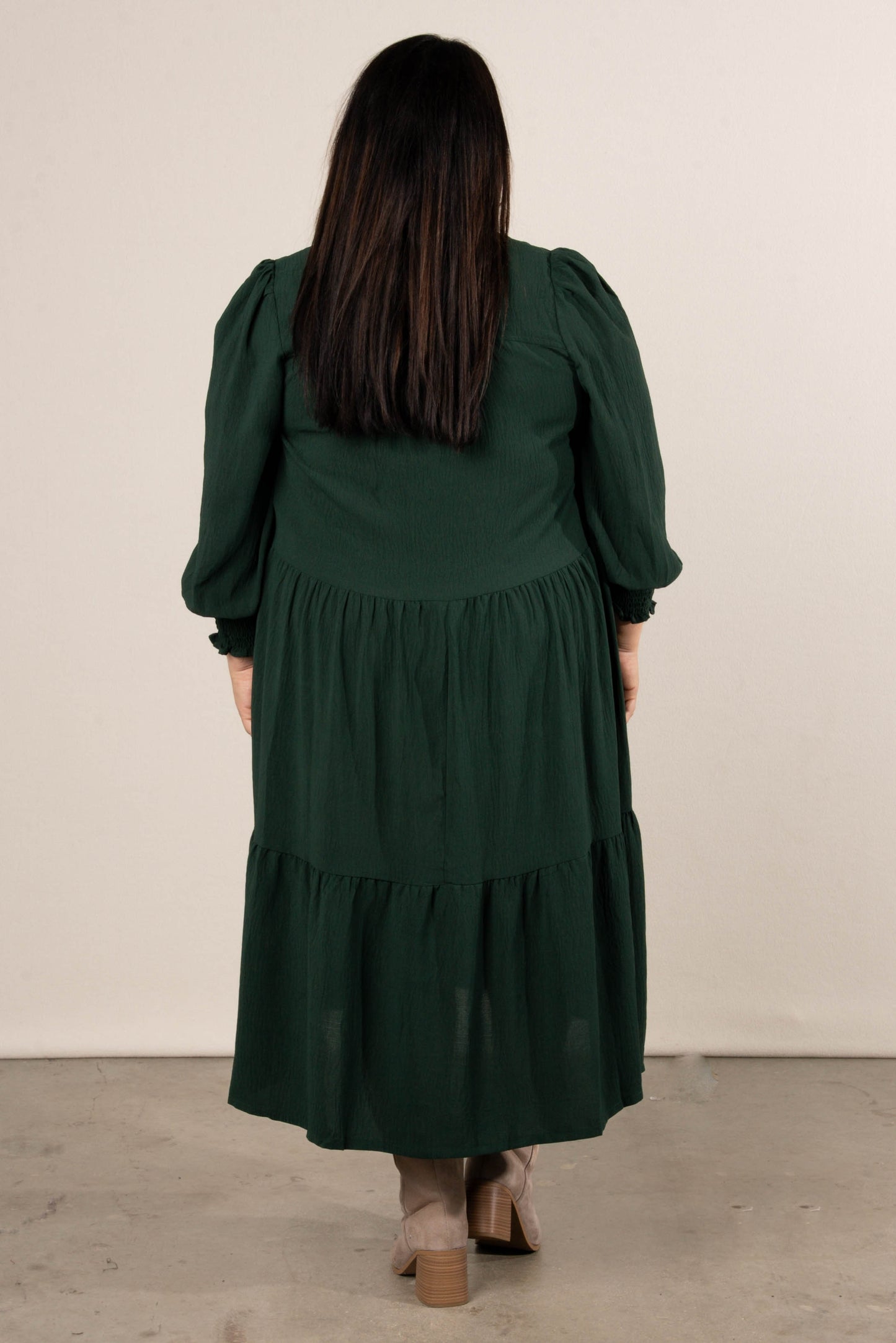 Embraceable You Tiered Midi Dress