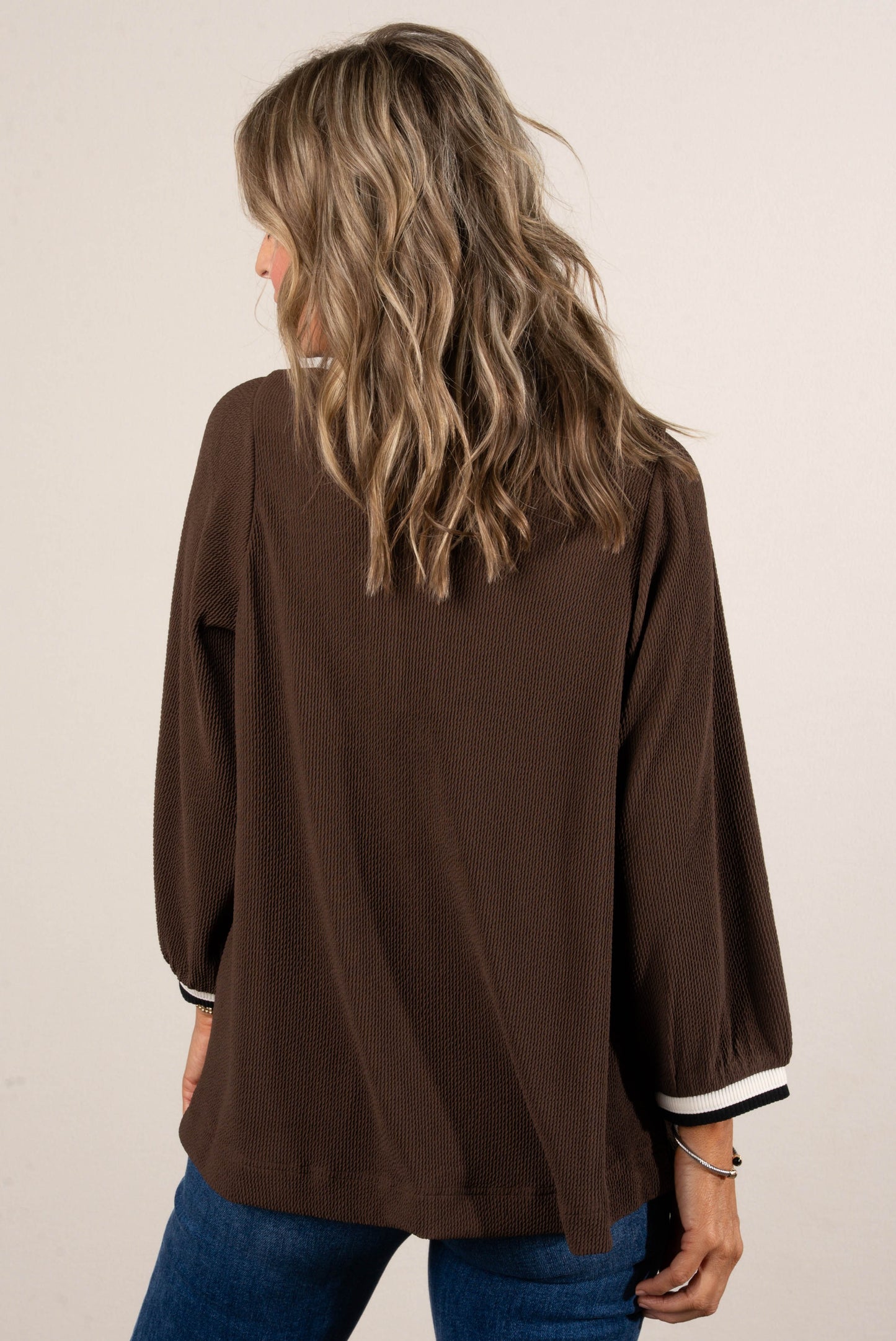 Riviera Contrast Trim Half Zip Pullover