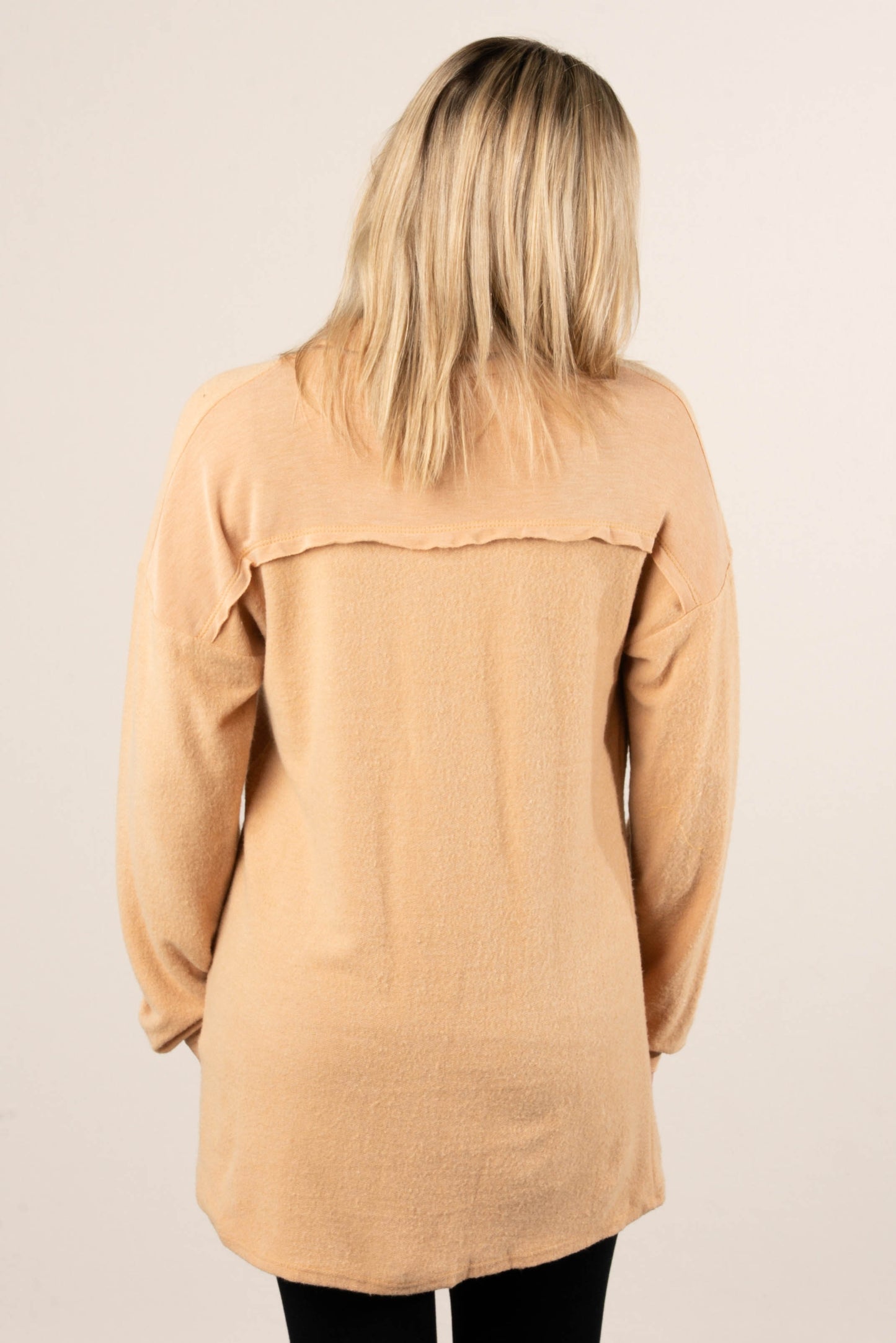 Autumn Air Mixed Knit Shawl Collar Cardigan