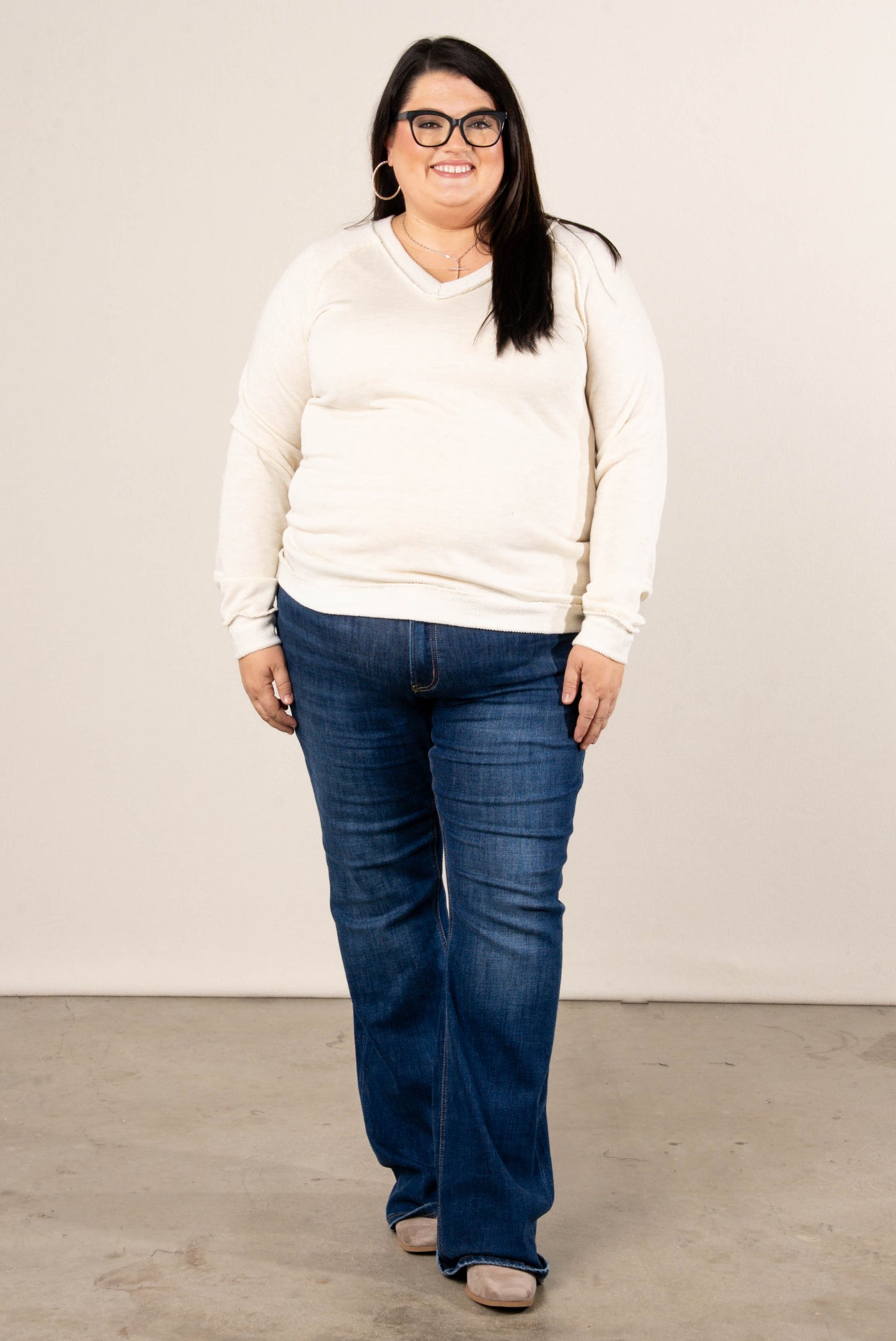 Leif Reverse Knit Raglan Top