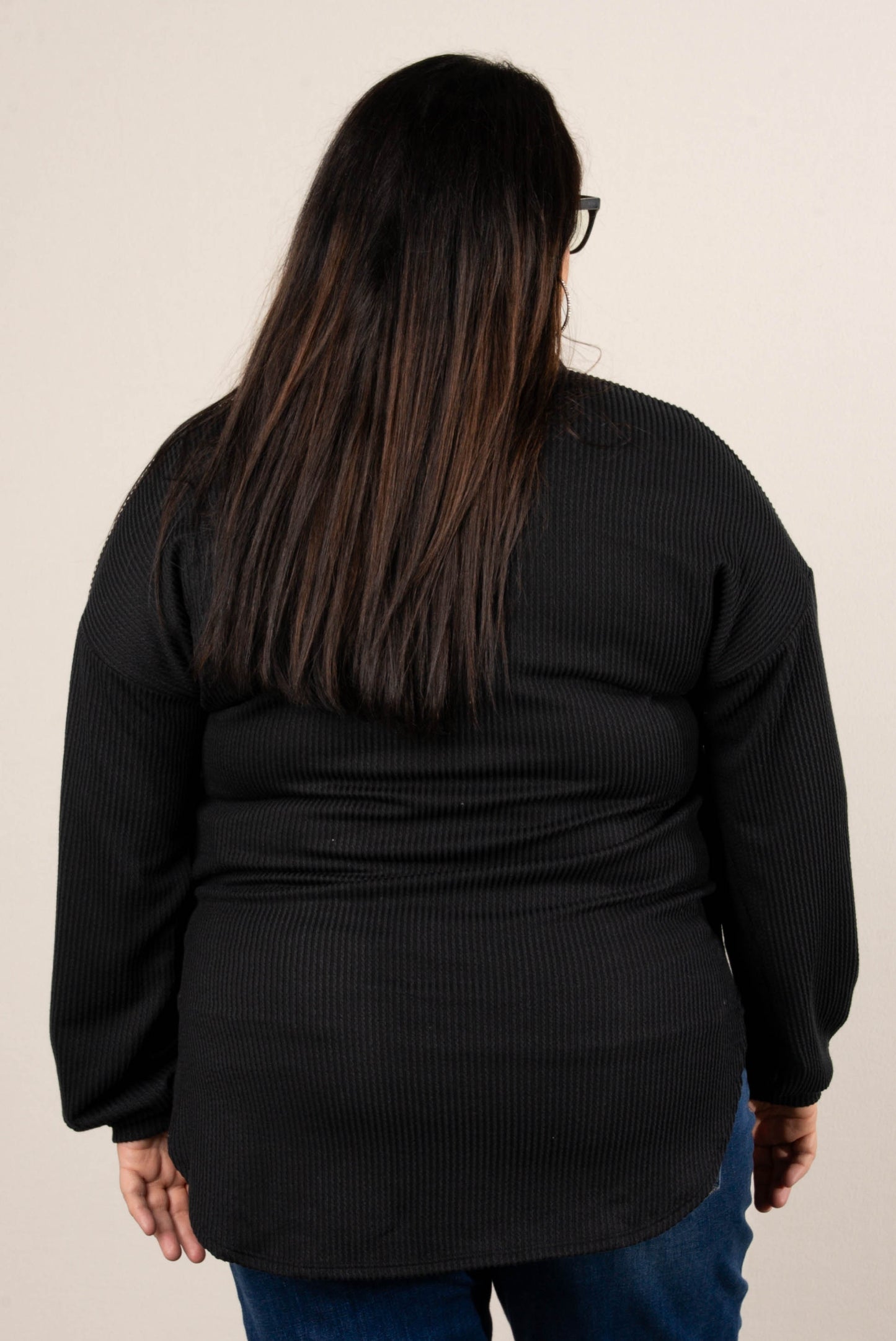 Sawyer Raised Rib Quarter Zip Tunic