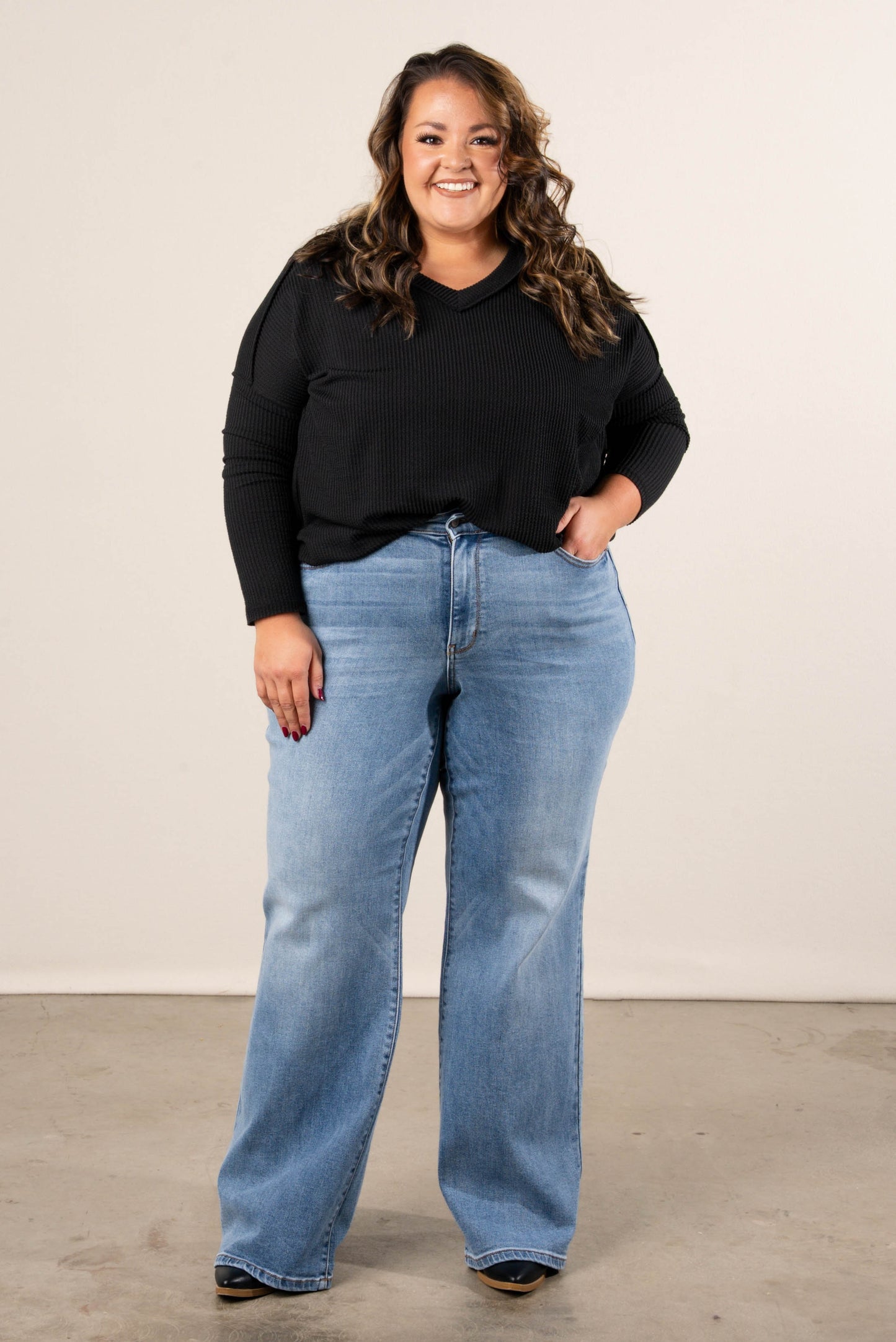 Judy Blue | Julien High Rise Wide Leg Jeans