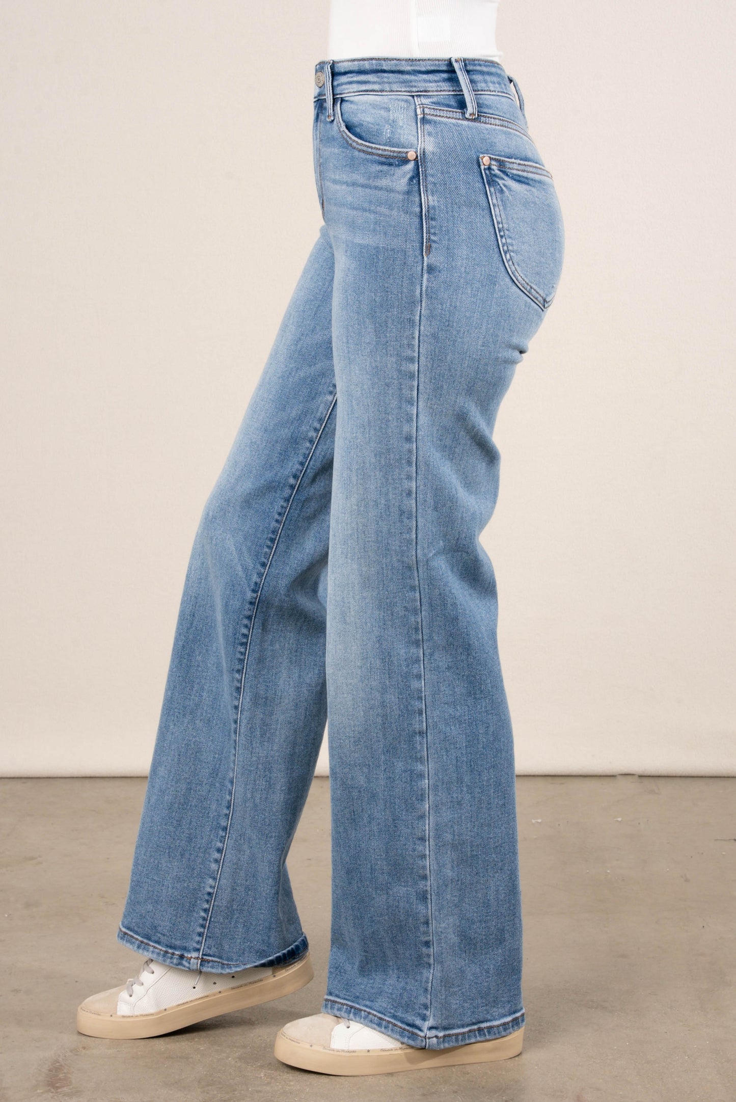 Judy Blue | Julien High Rise Wide Leg Jeans