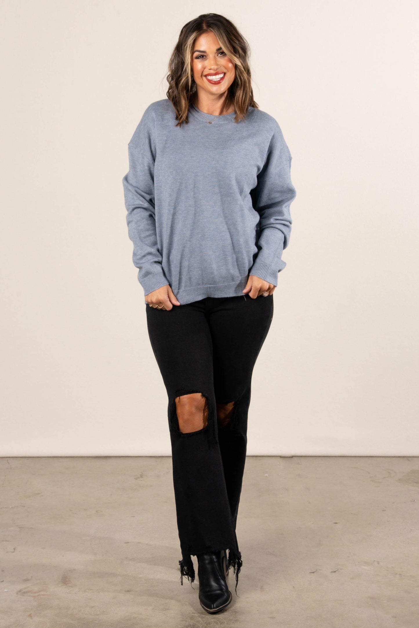 Sutton Drop Shoulder Sweater