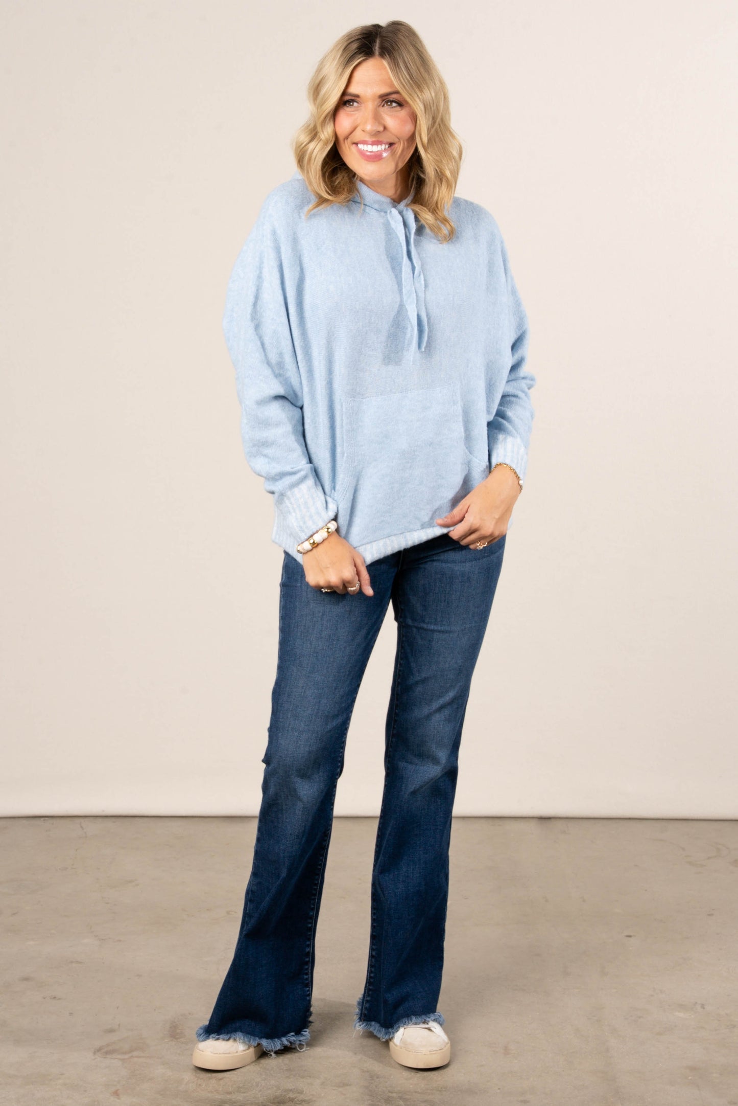 Drawstring Hooded Sweater