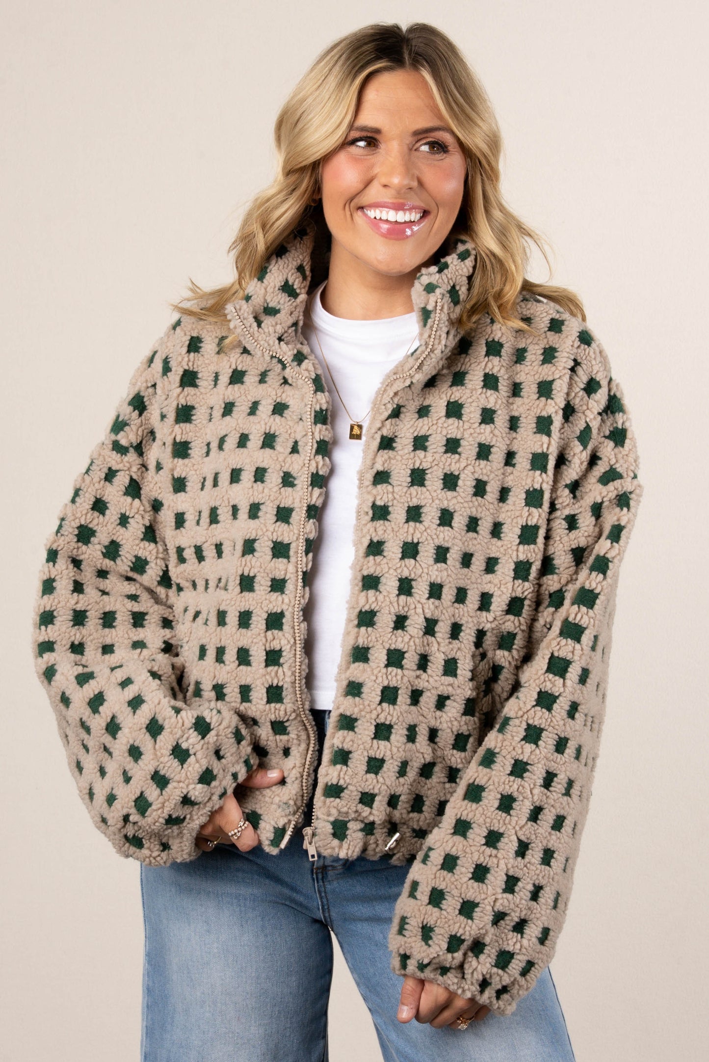 Sherpa Checkered Jacket