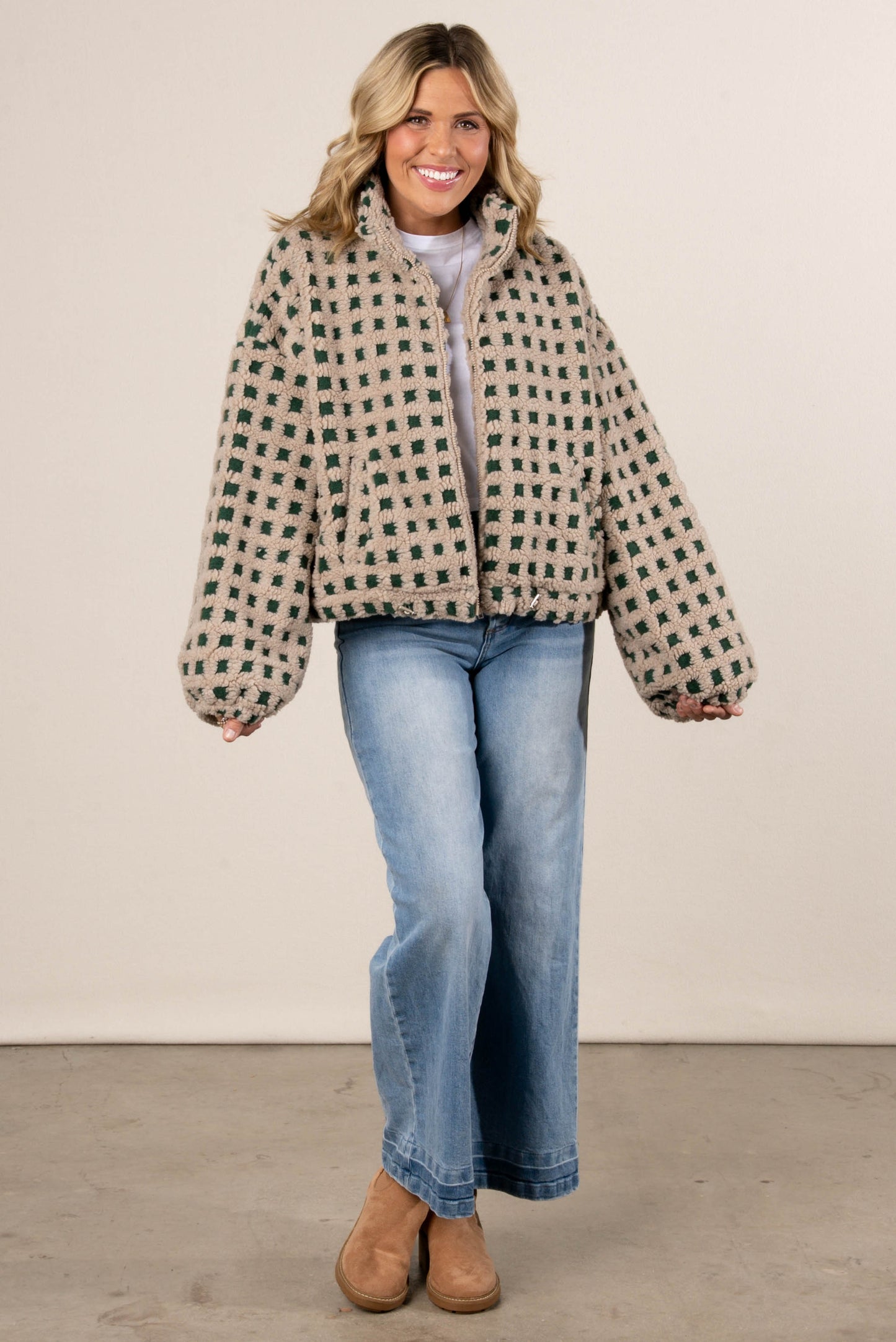 Sherpa Checkered Jacket