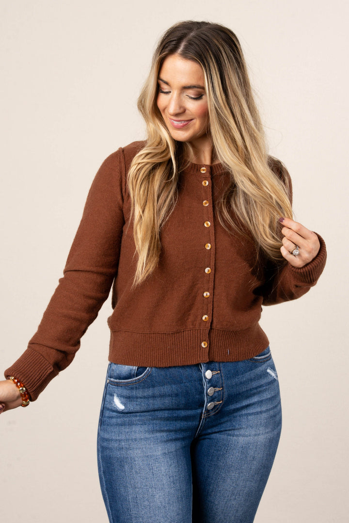 Evanna Button Up Sweater Cardigan