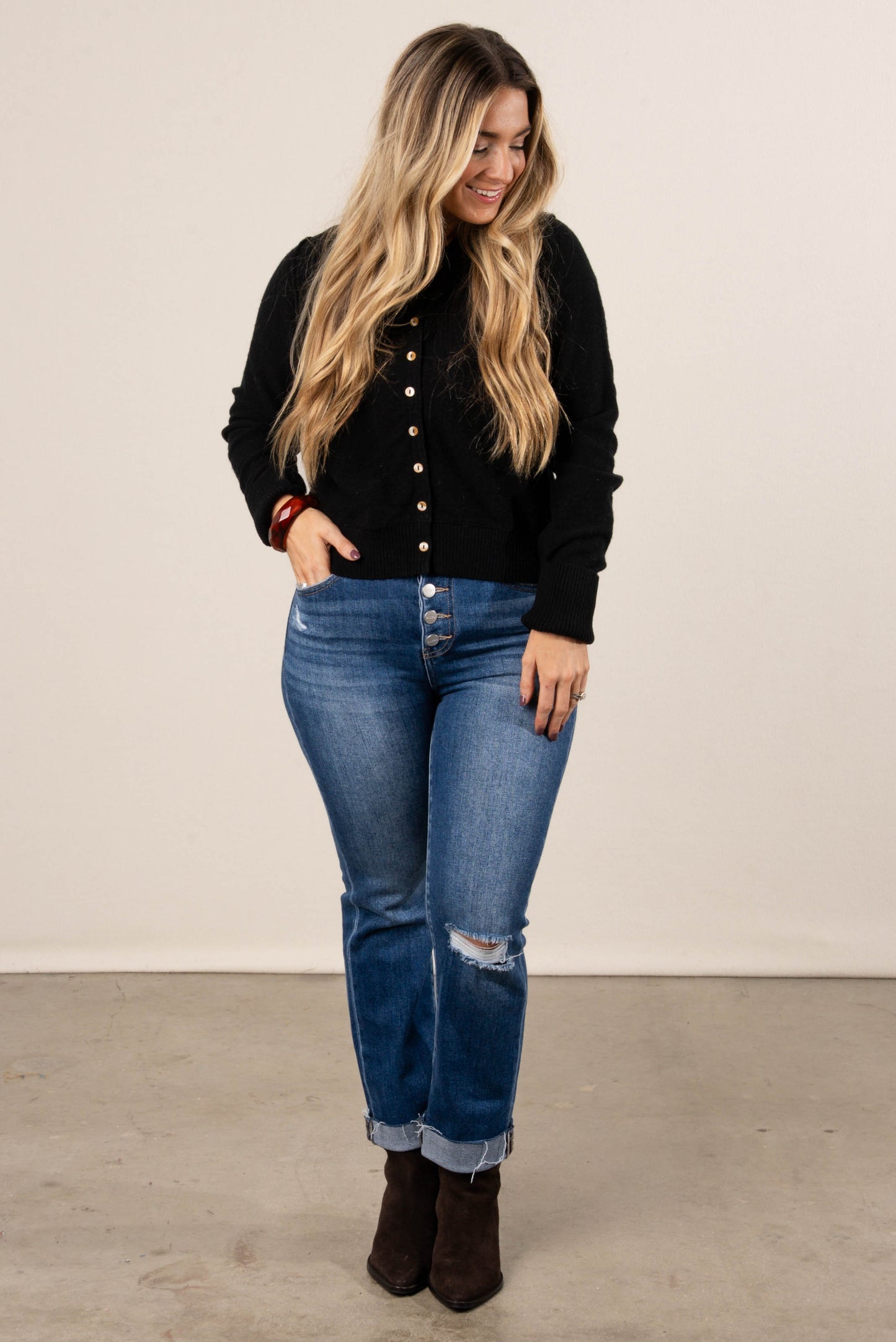 Evanna Button Up Sweater Cardigan