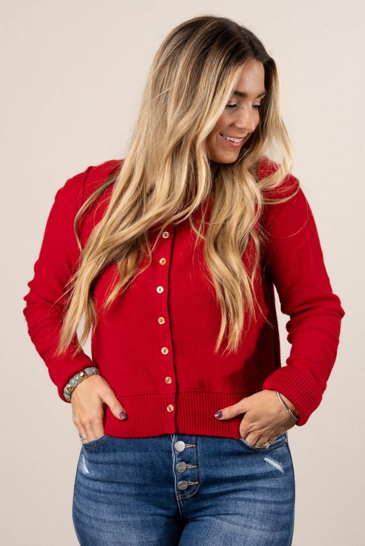 Evanna Button Up Sweater Cardigan